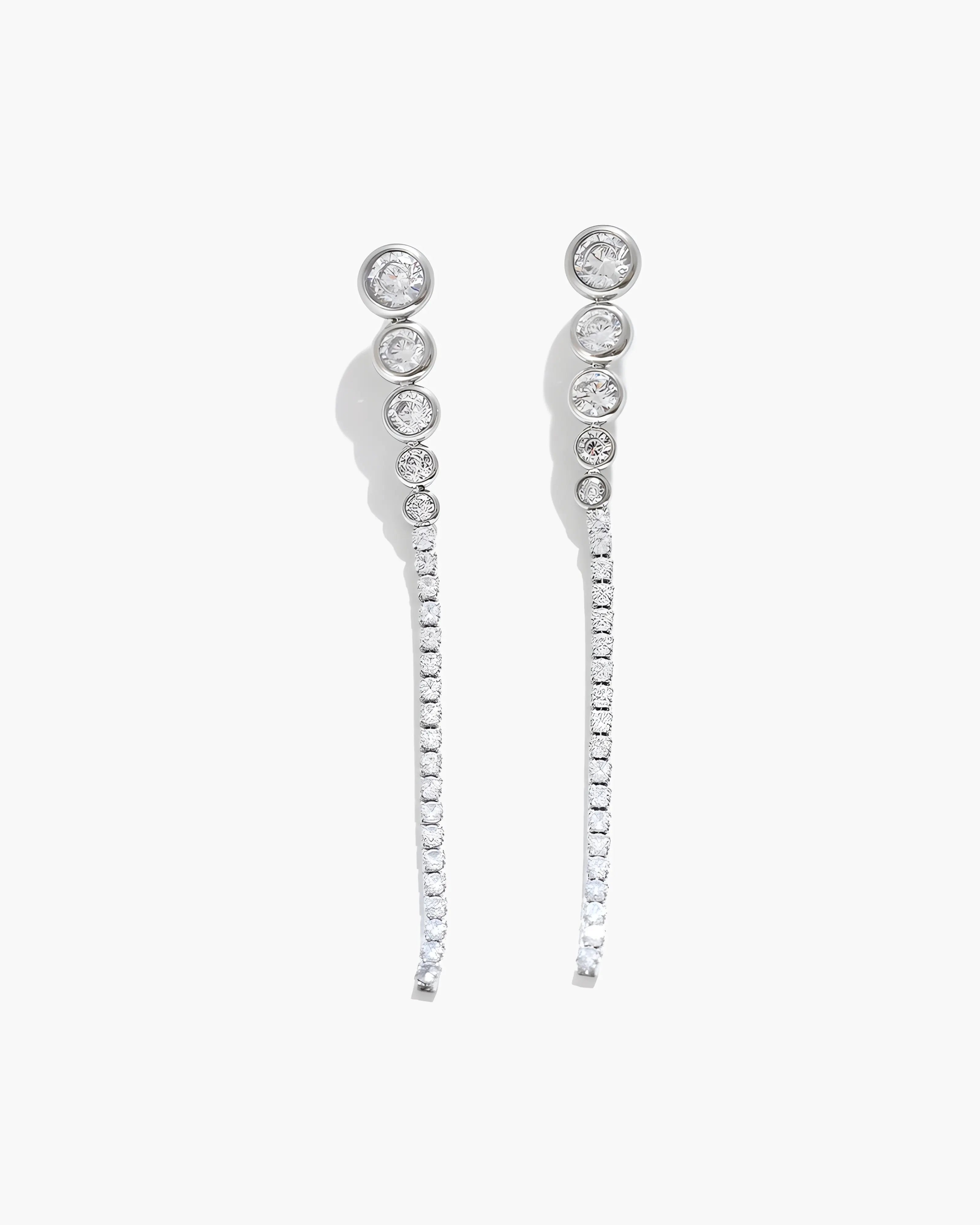 Brinco Longo Tennis Zircônia