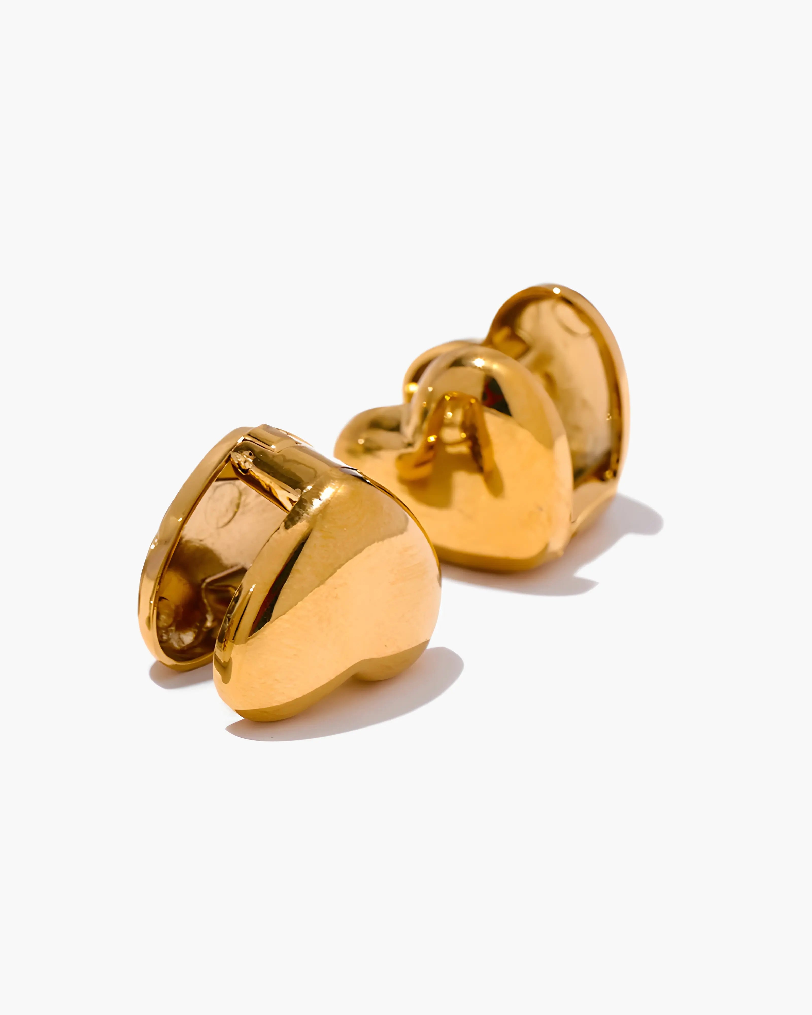 Brinco Coração Dupla Face