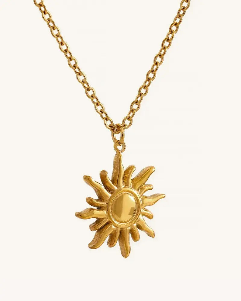 Colar Sol Dourado