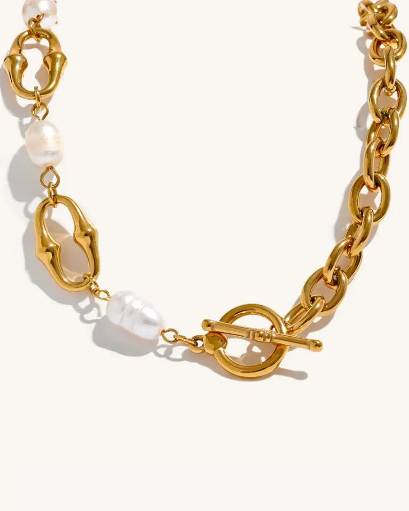 Colar Gaia Fecho Argola & Barra