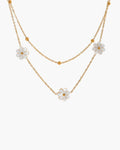 Colar Duplo Floral