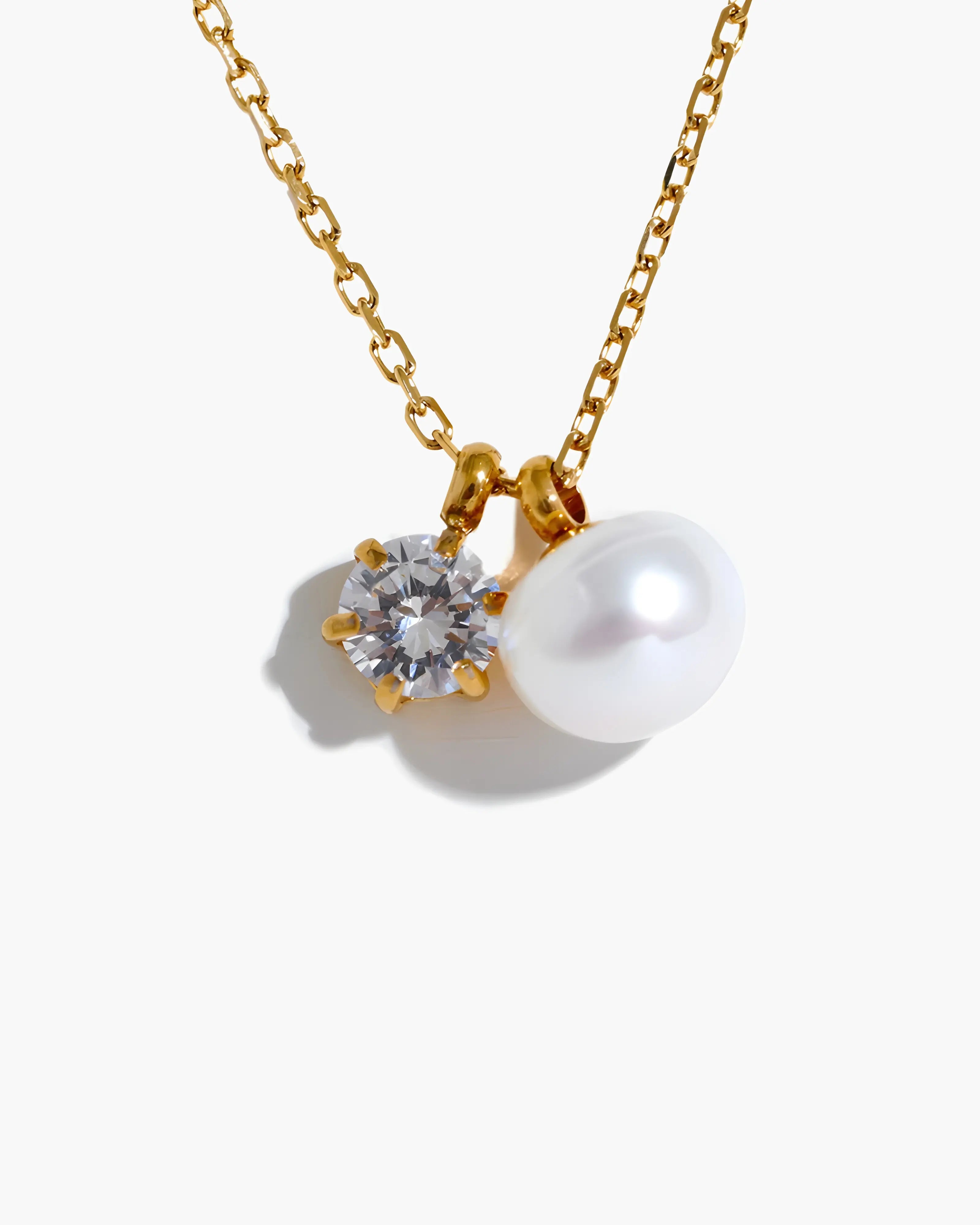 Colar Zircônia & Pérola