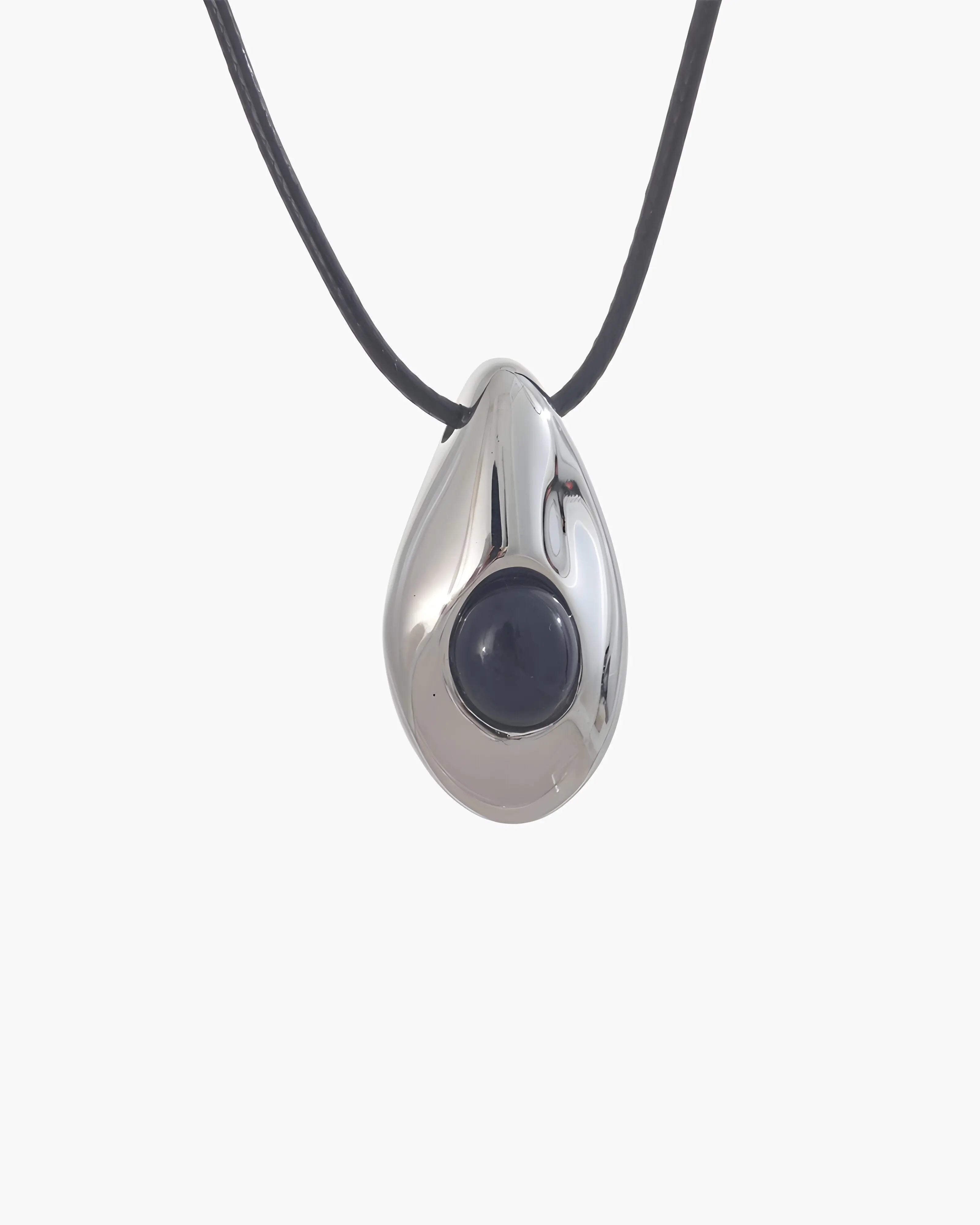 Colar Ágata Cordão de Couro