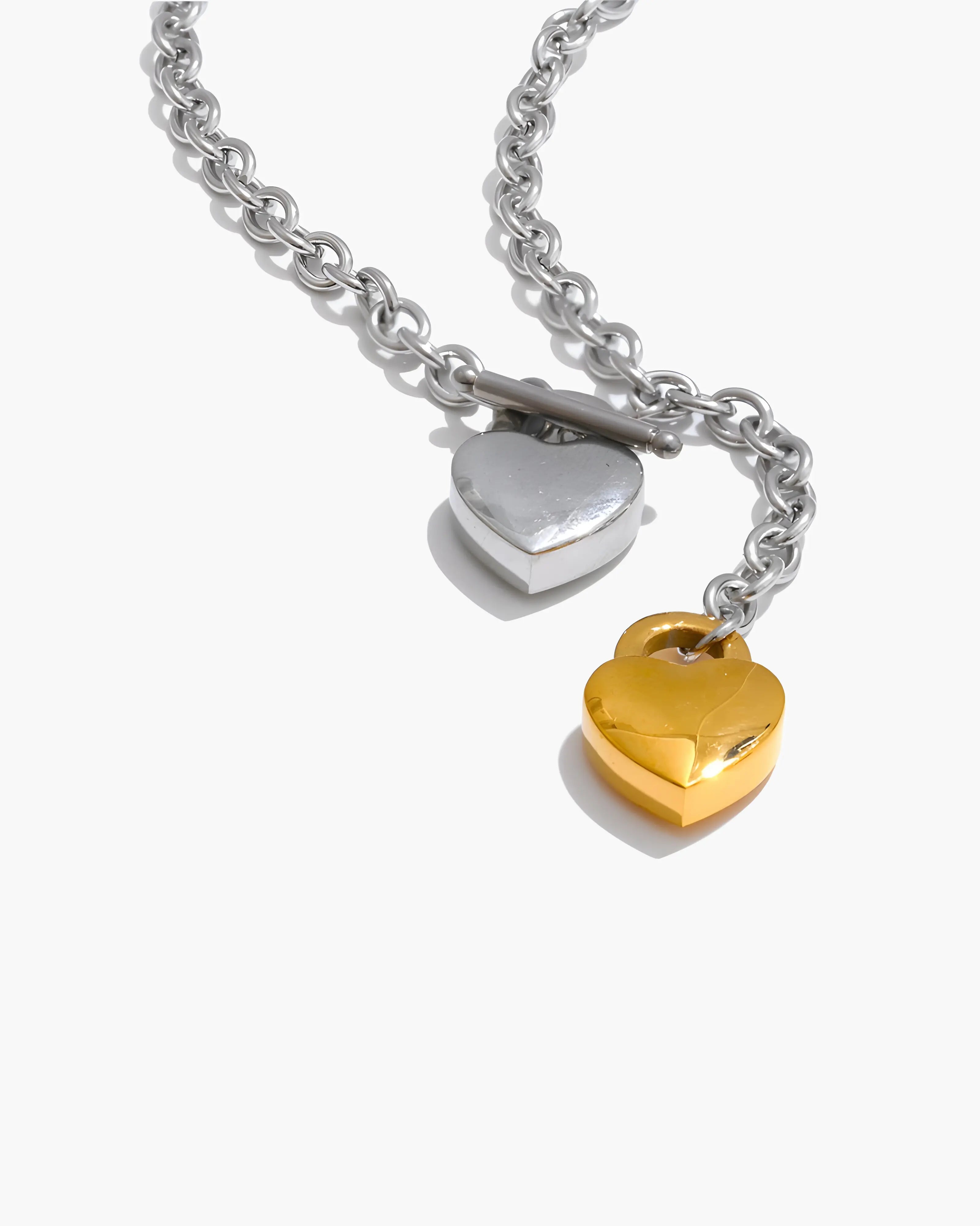 Colar Gravatinha Mix Corações