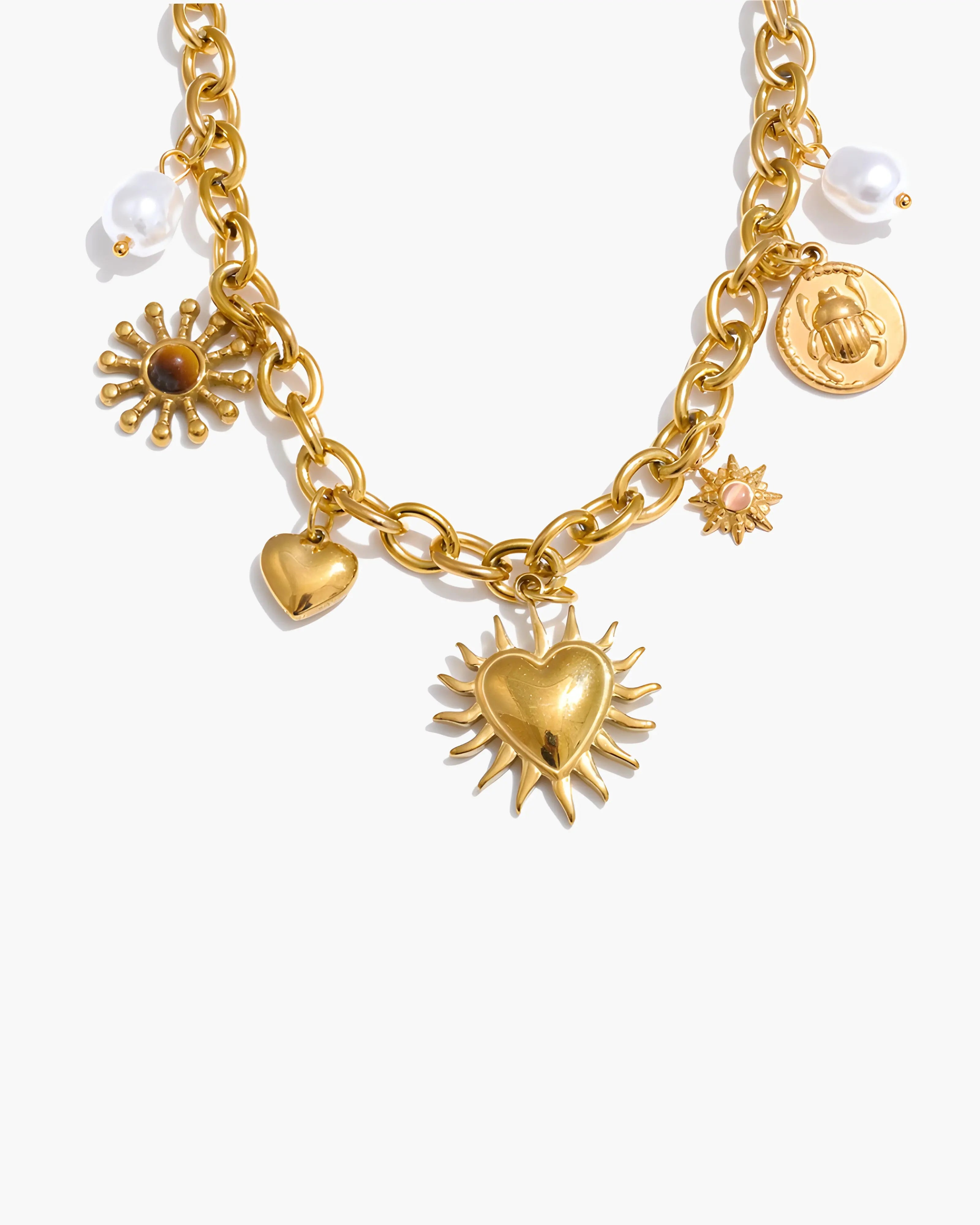 Colar Summer Coração Solar