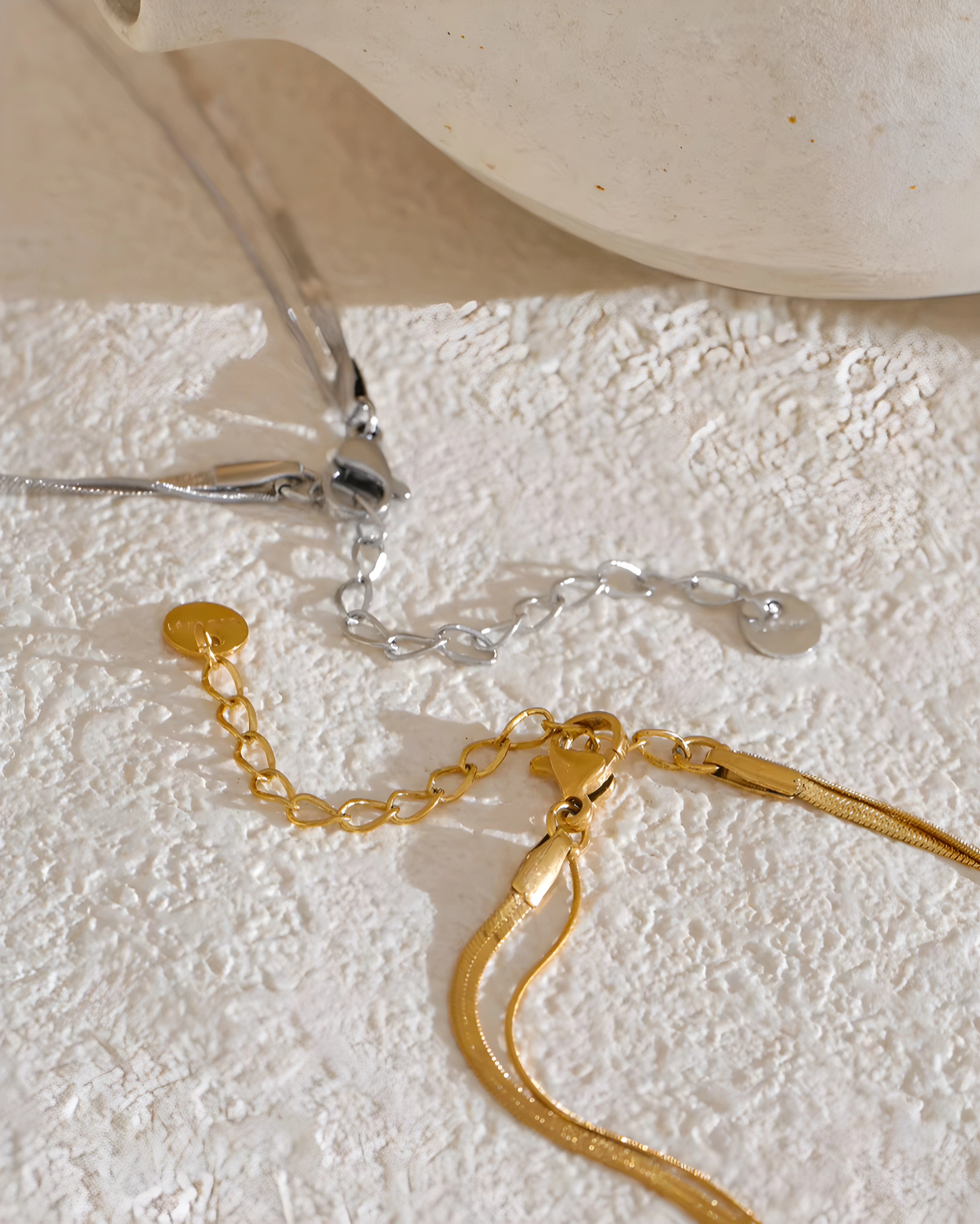 Colar Duplo Gota de Zircônia
