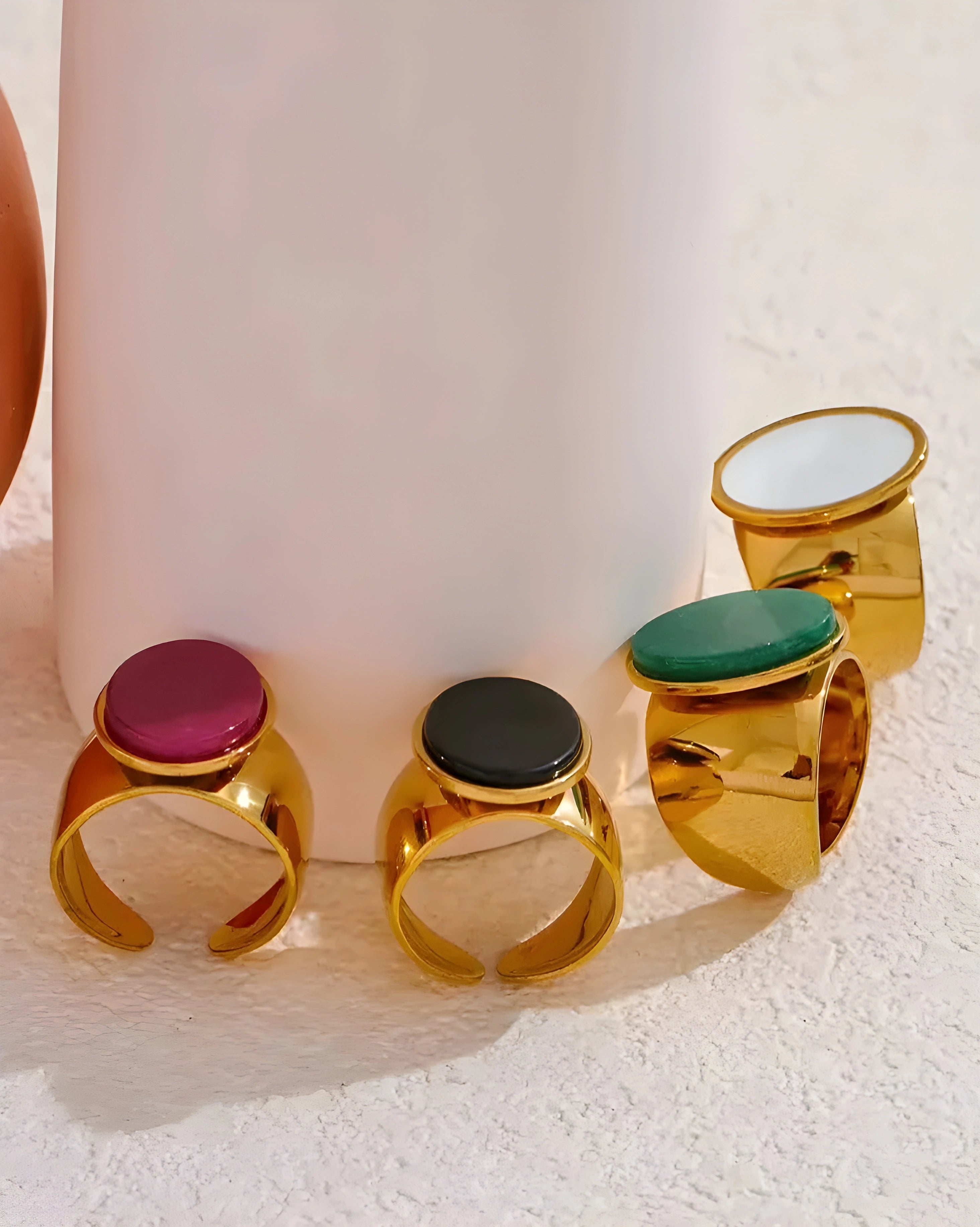 Anel State Pedra Natural