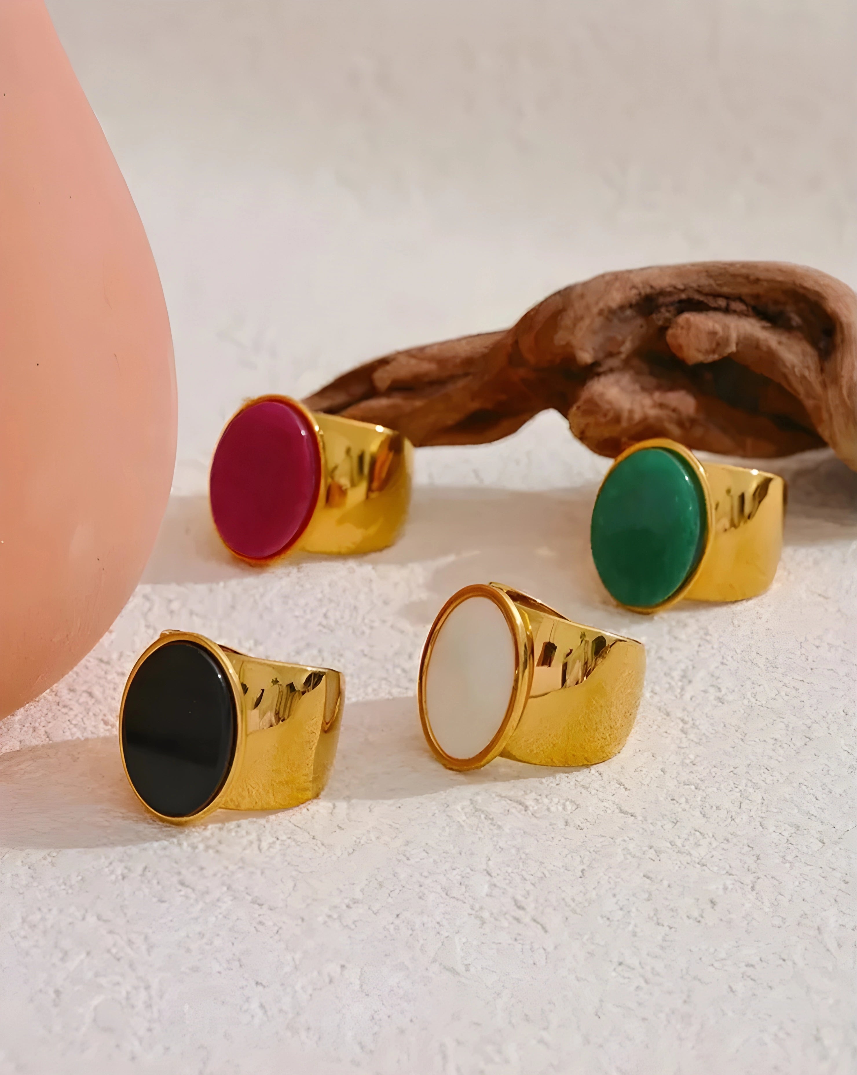 Anel State Pedra Natural