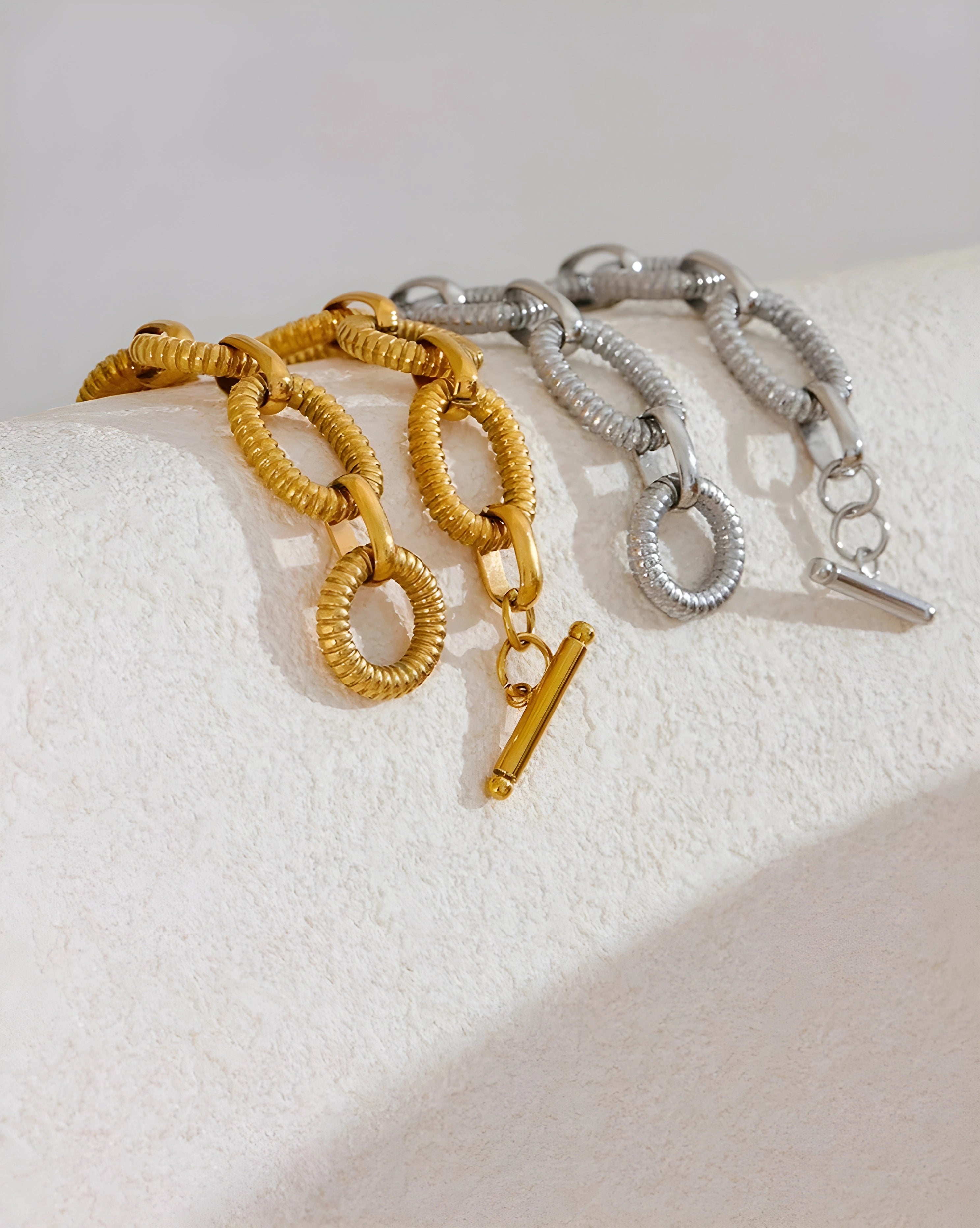 Pulseira Link Oval Ridge