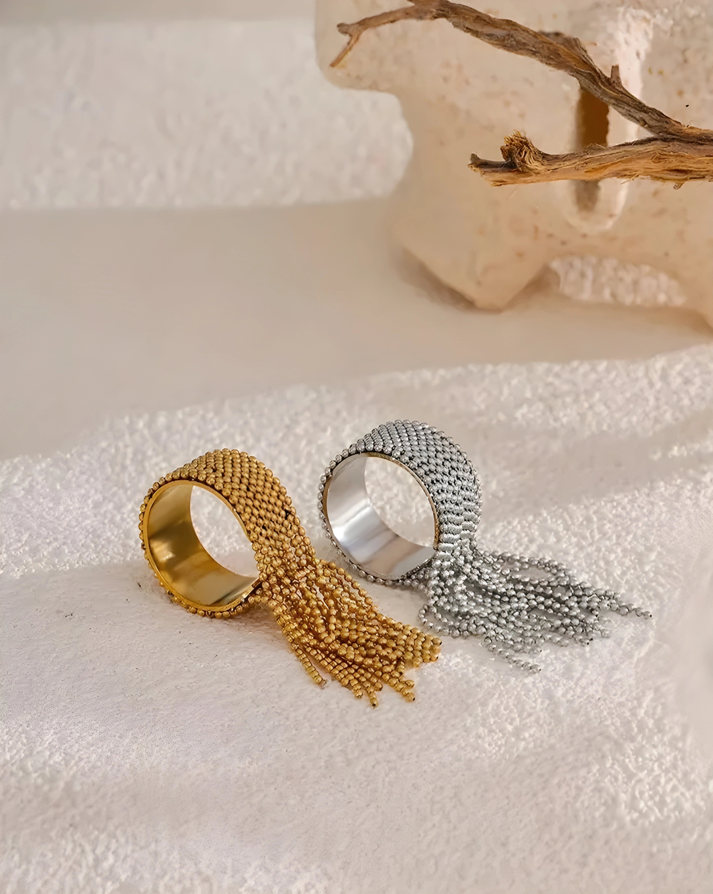 Anel Aberto de Borla