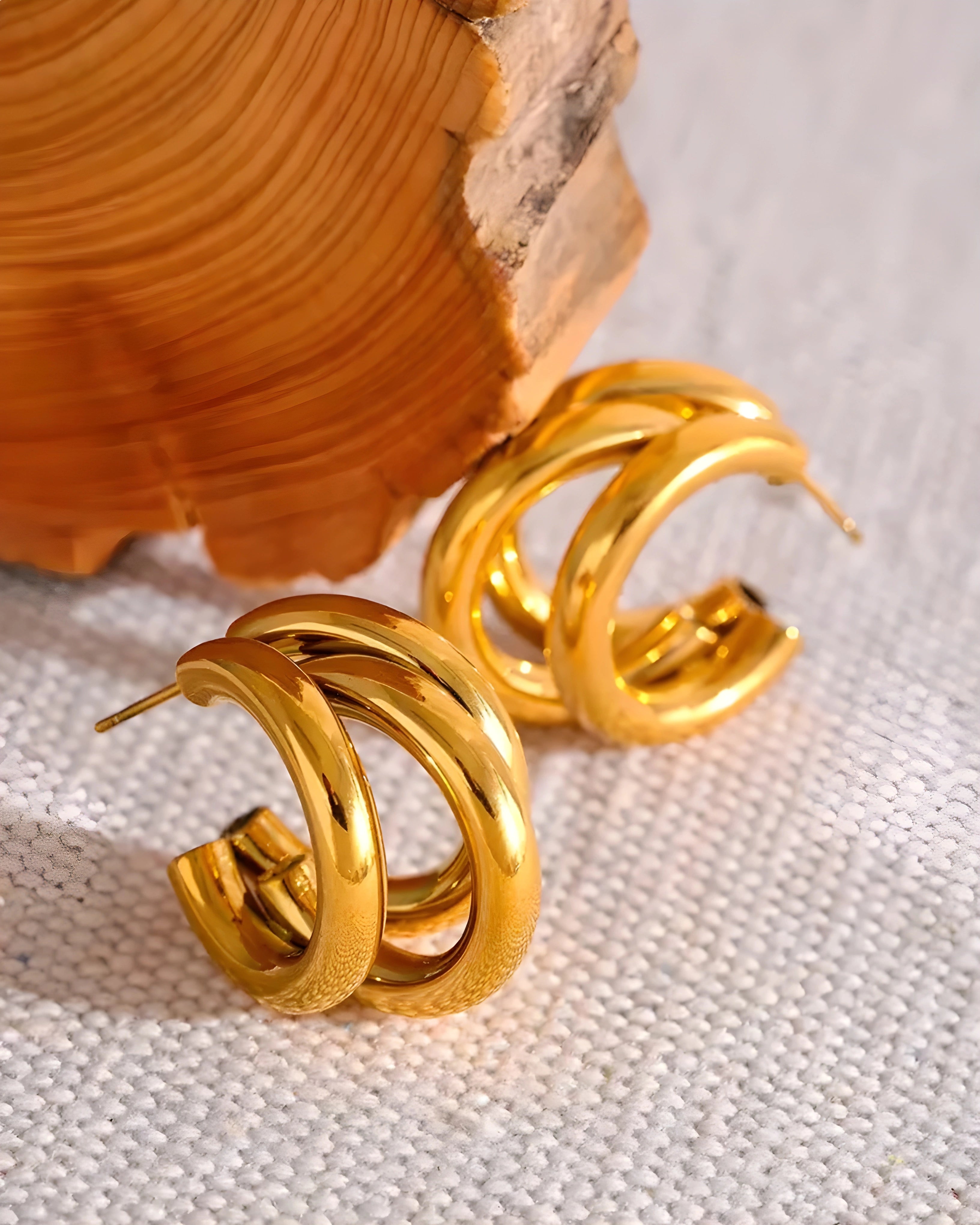 Brinco de Argola Multicamada