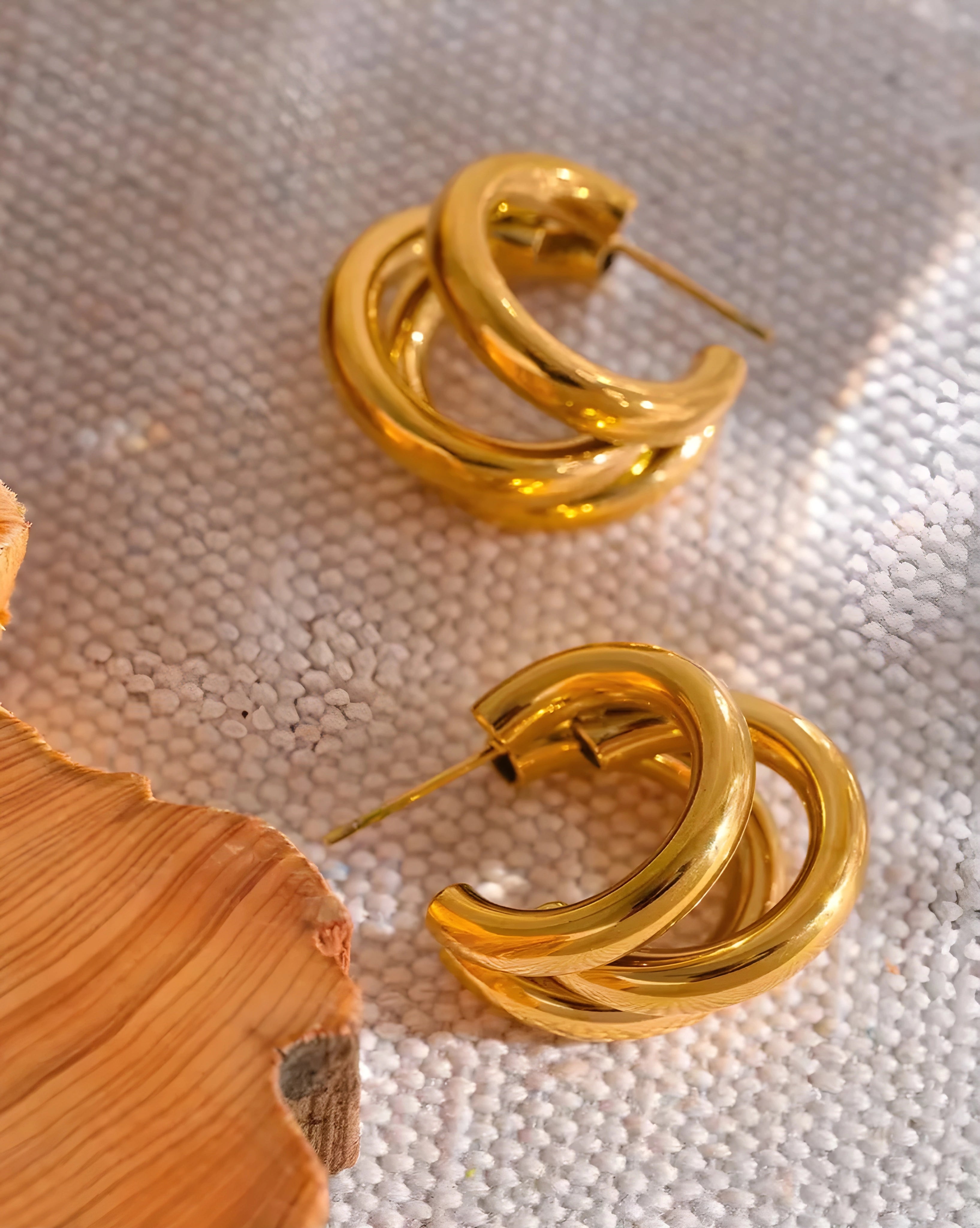 Brinco de Argola Multicamada