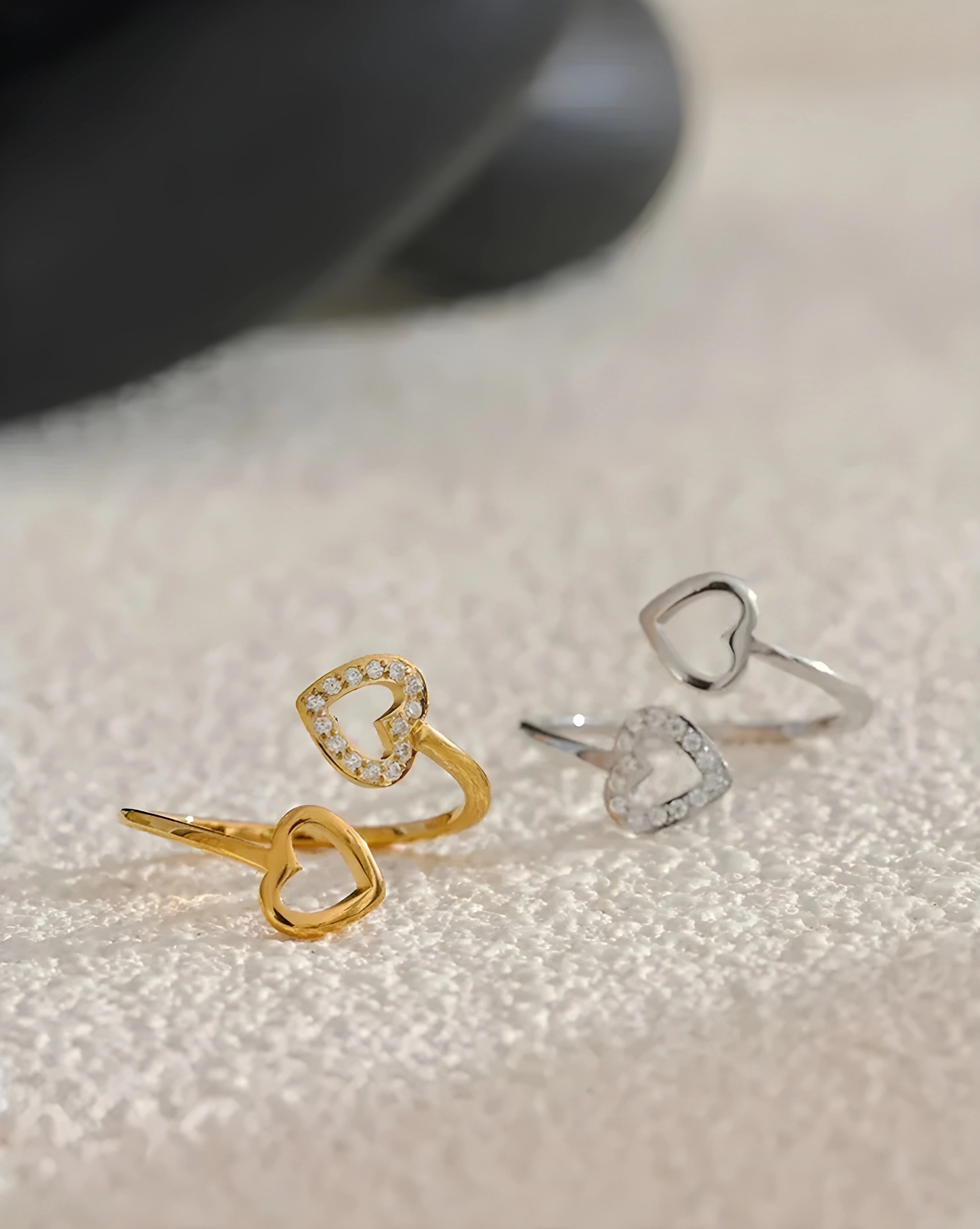 Anel Corações Dainty