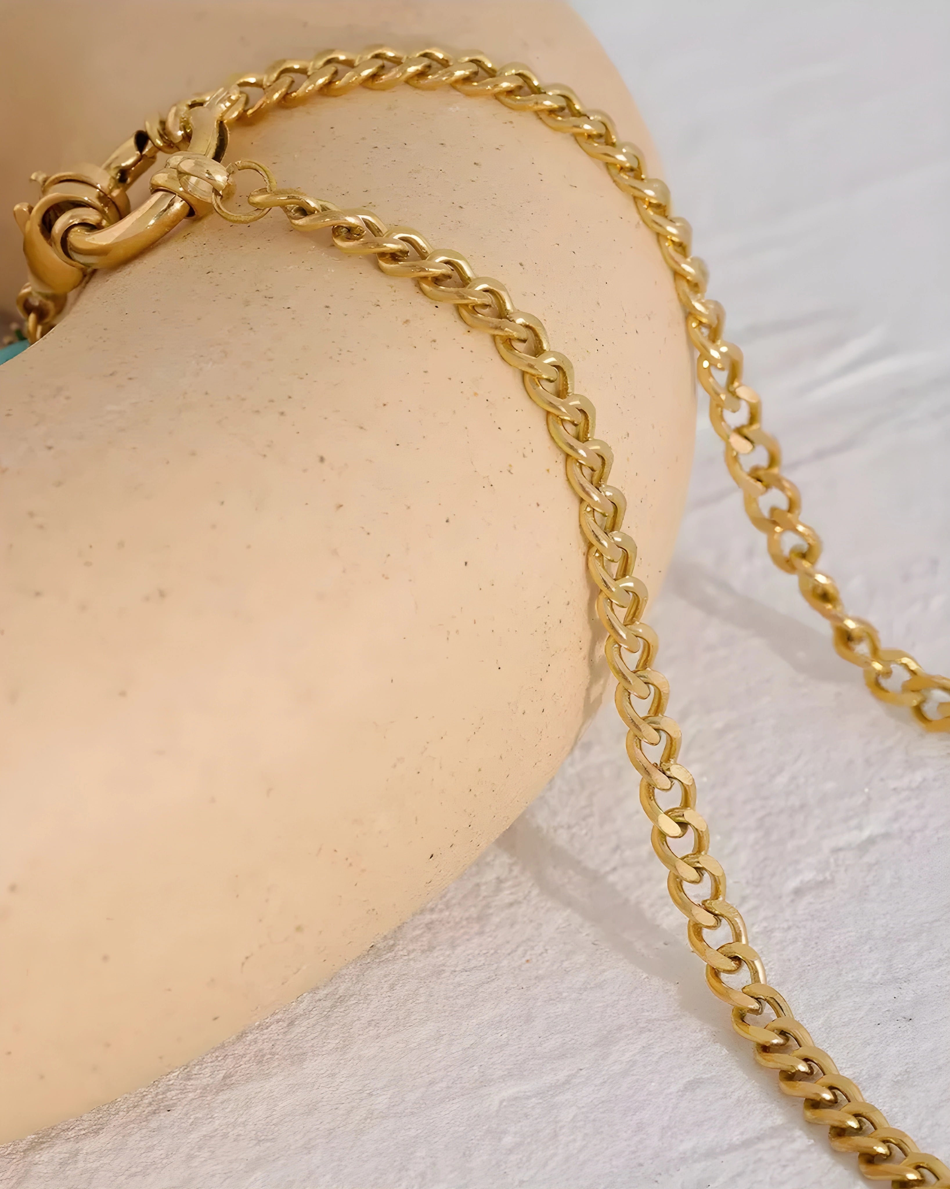 Colar Charms Pedra Natural Azul