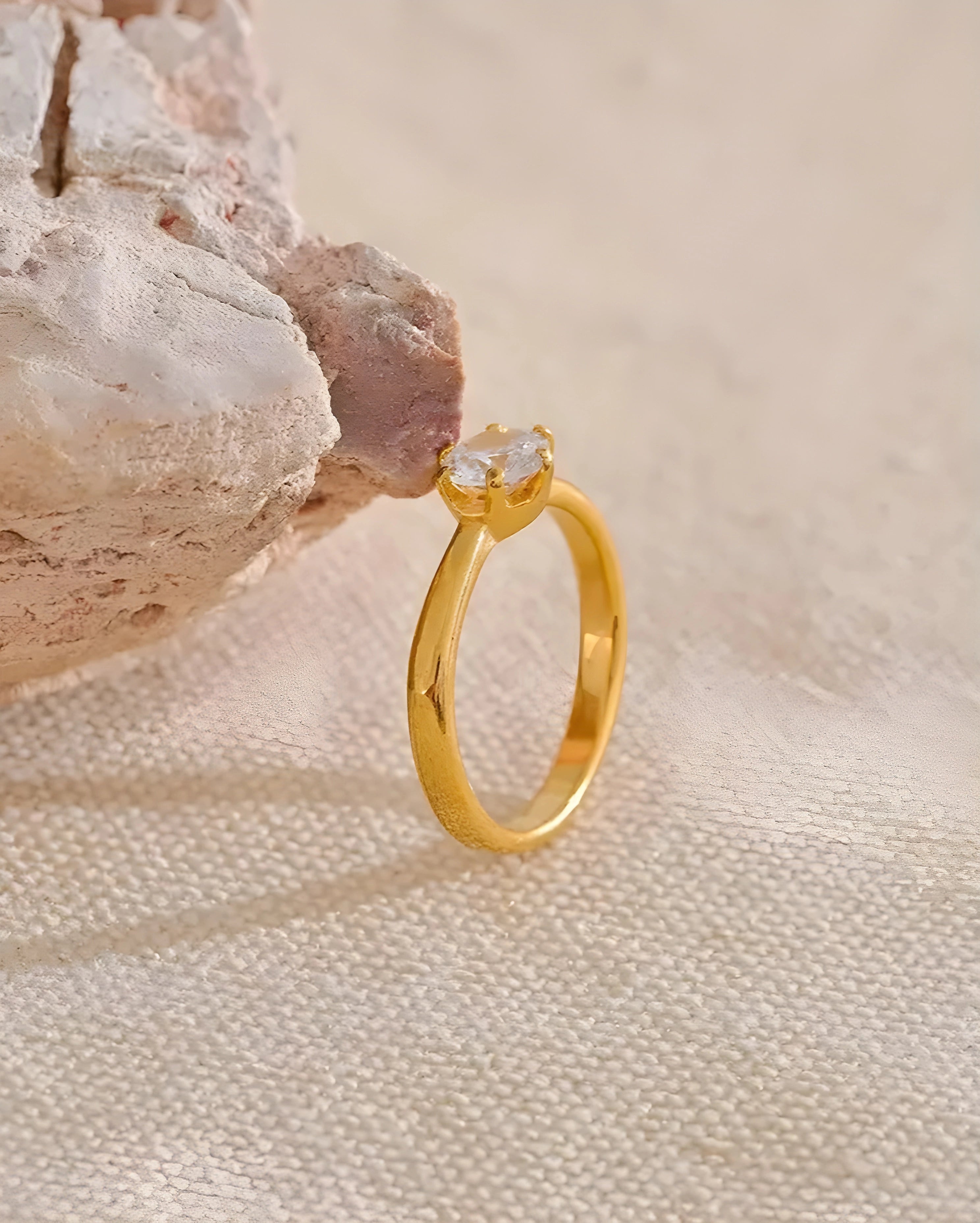 Anel Solitário Clássico