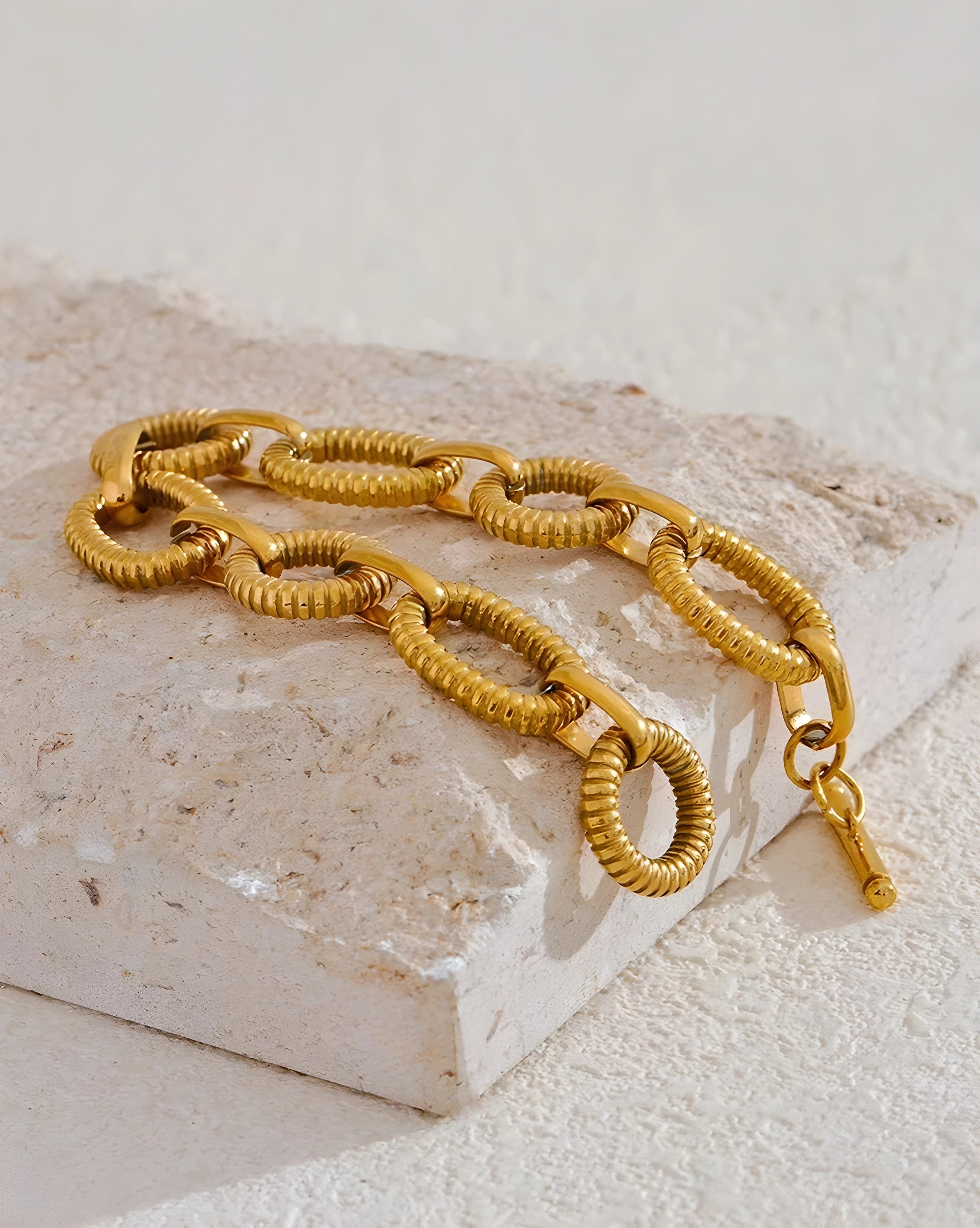 Pulseira Link Oval Ridge