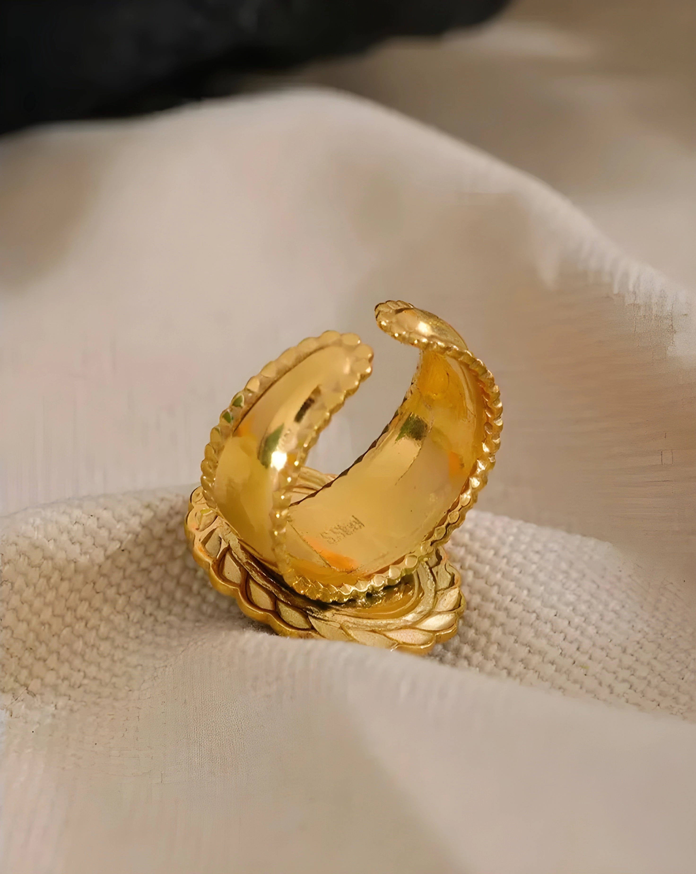 Anel Chunky Olho de Tigre