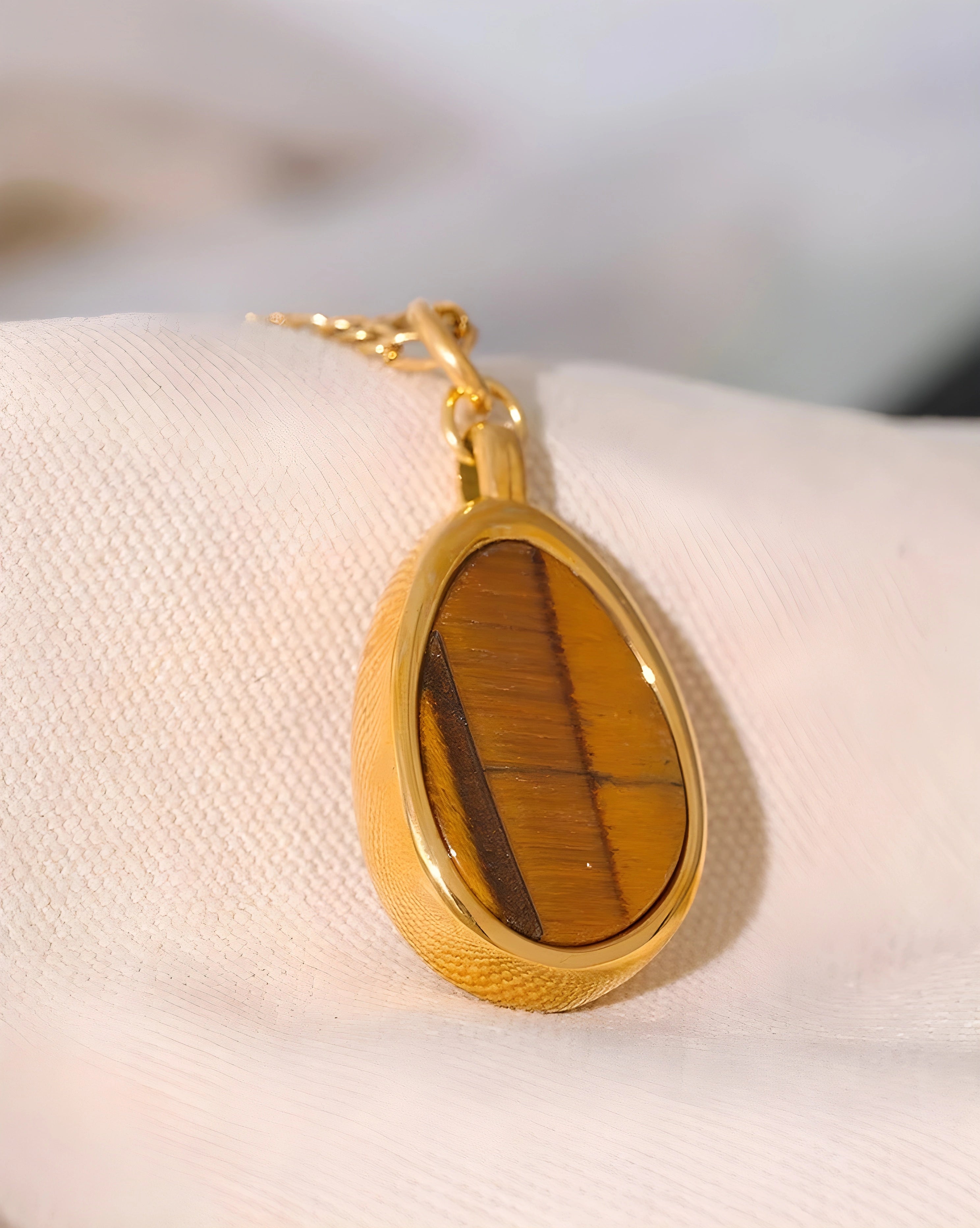 Colar Duplo Olho de Tigre State