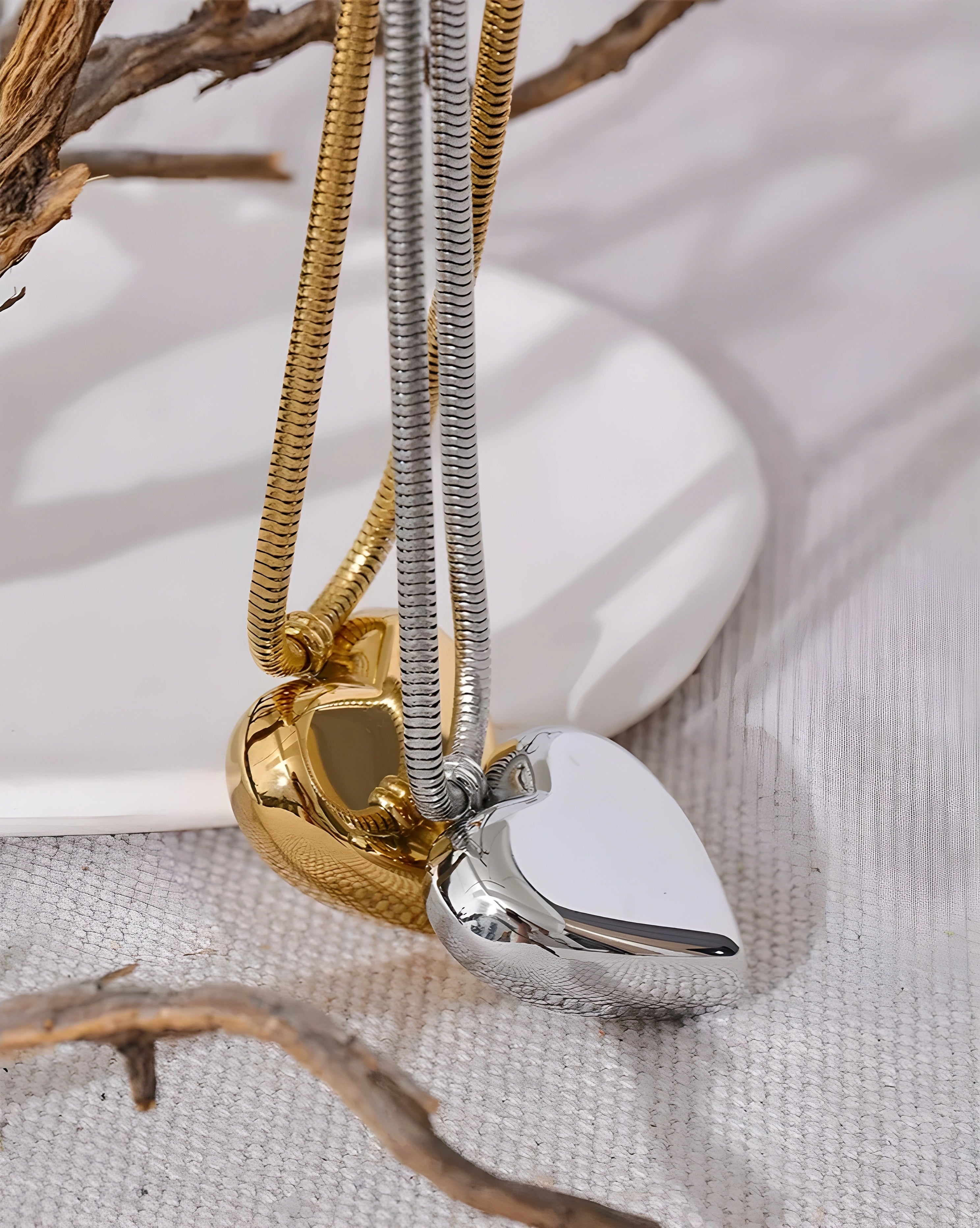 Colar Coração Chubby