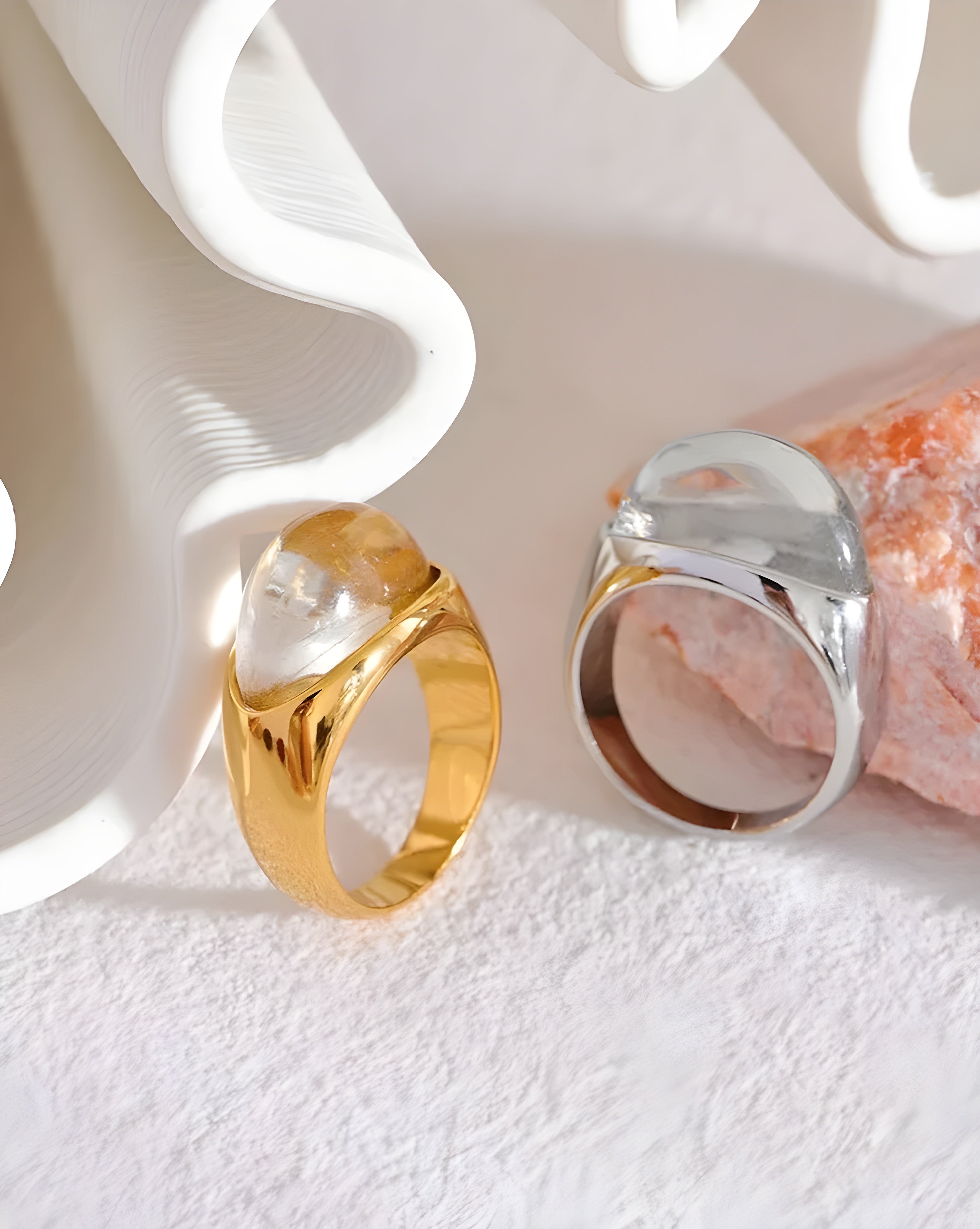 Anel Cristal de Resina