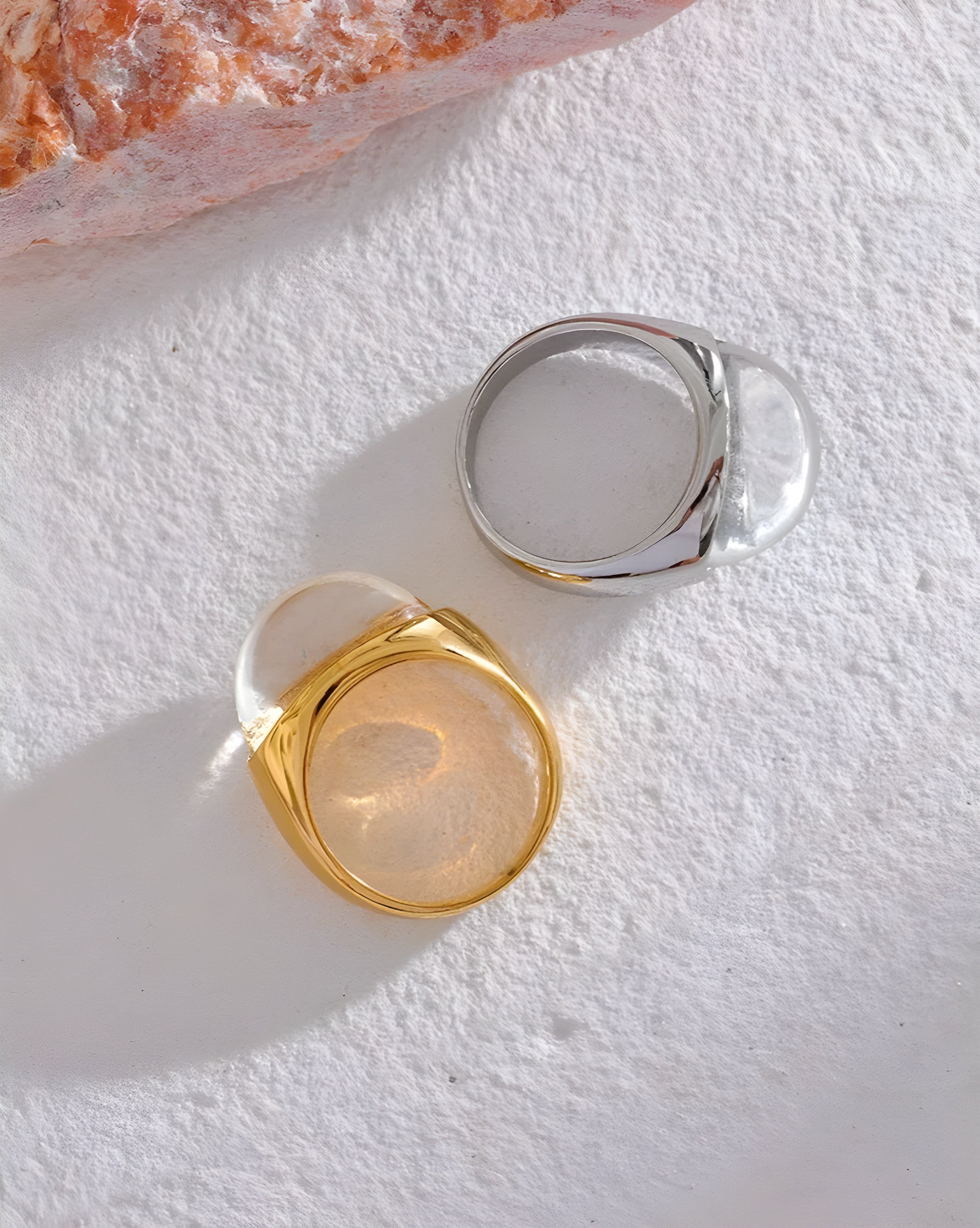 Anel Cristal de Resina