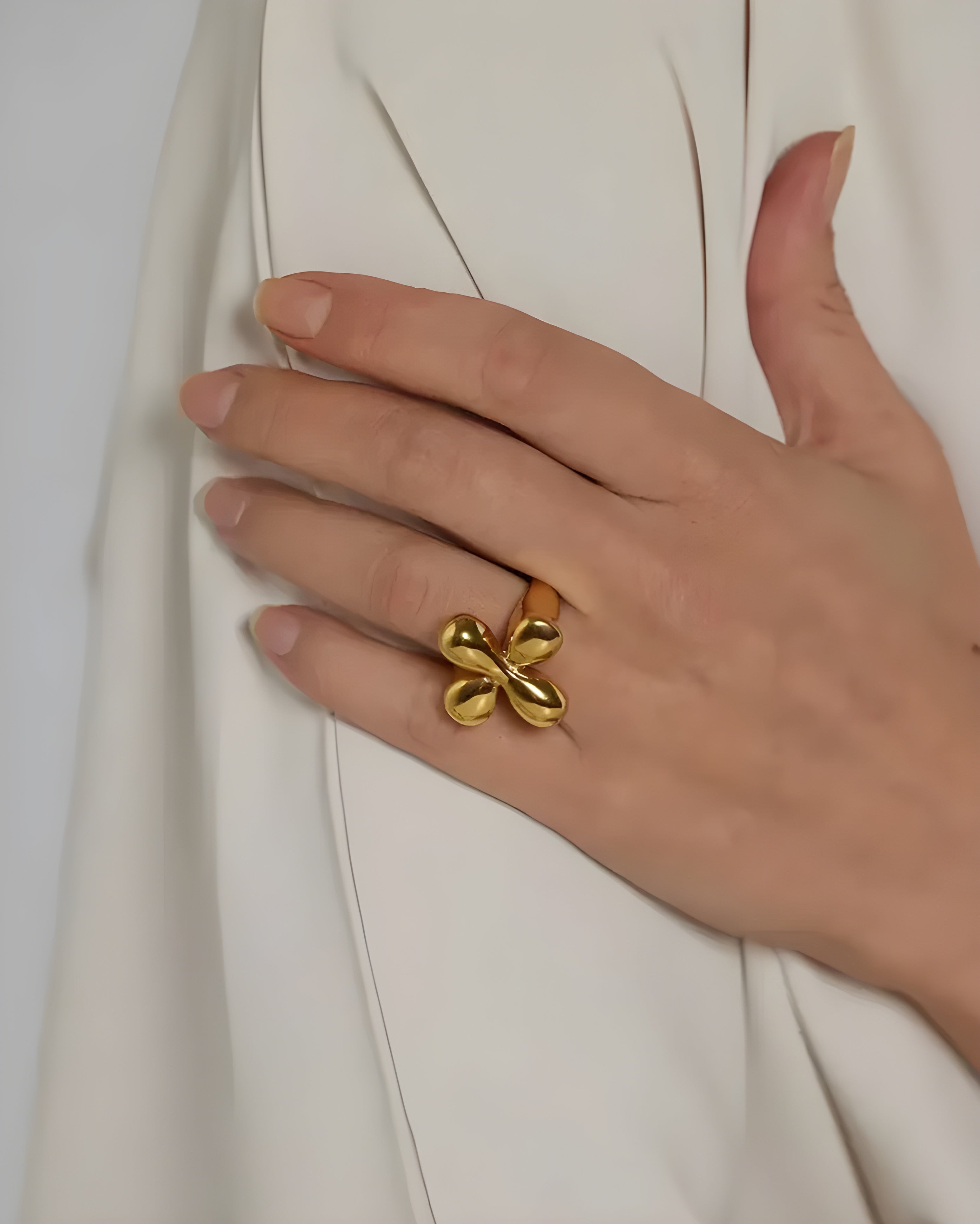 Anel Declaração Flor