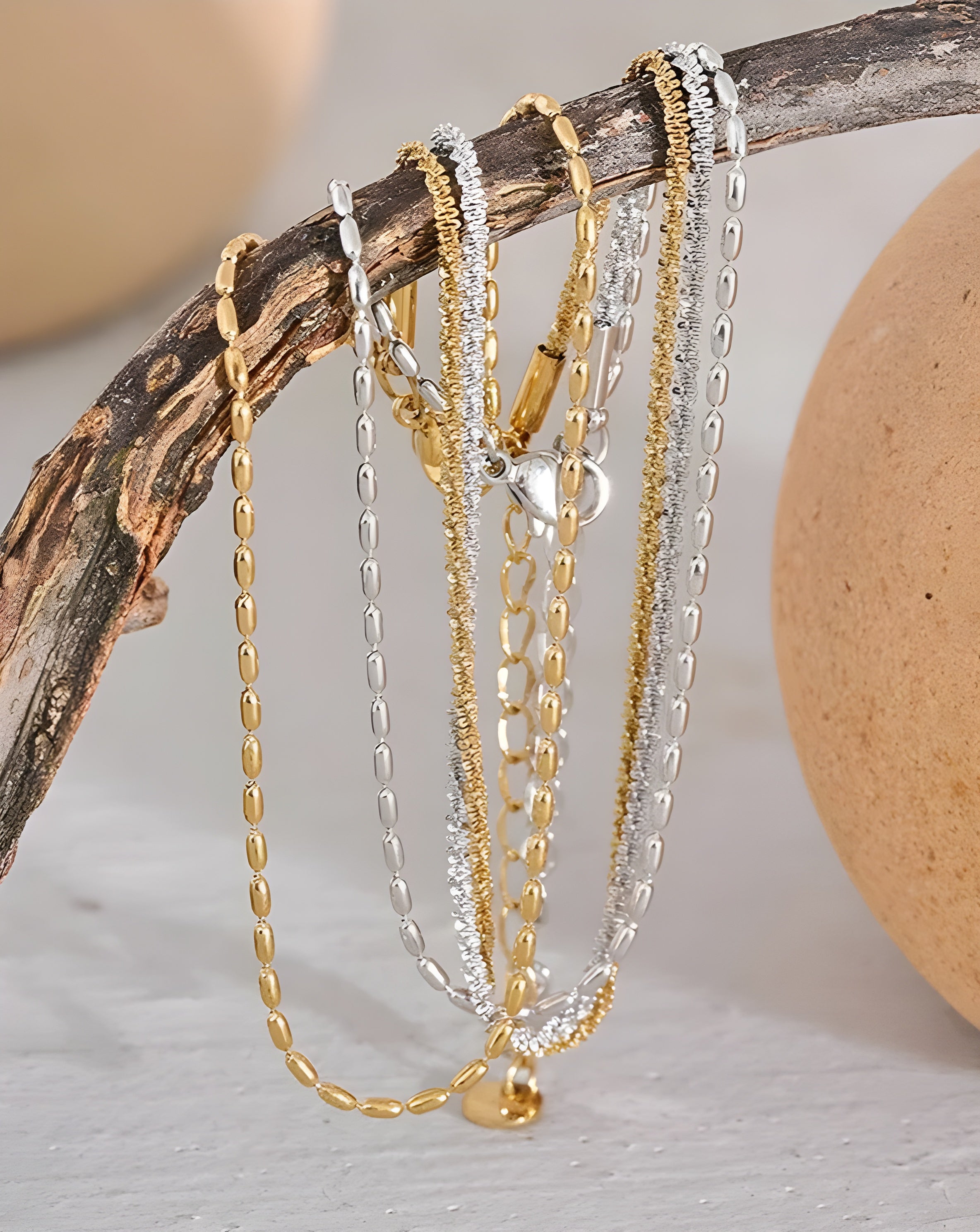 Tornozeleira Dupla Corrente Sparkle