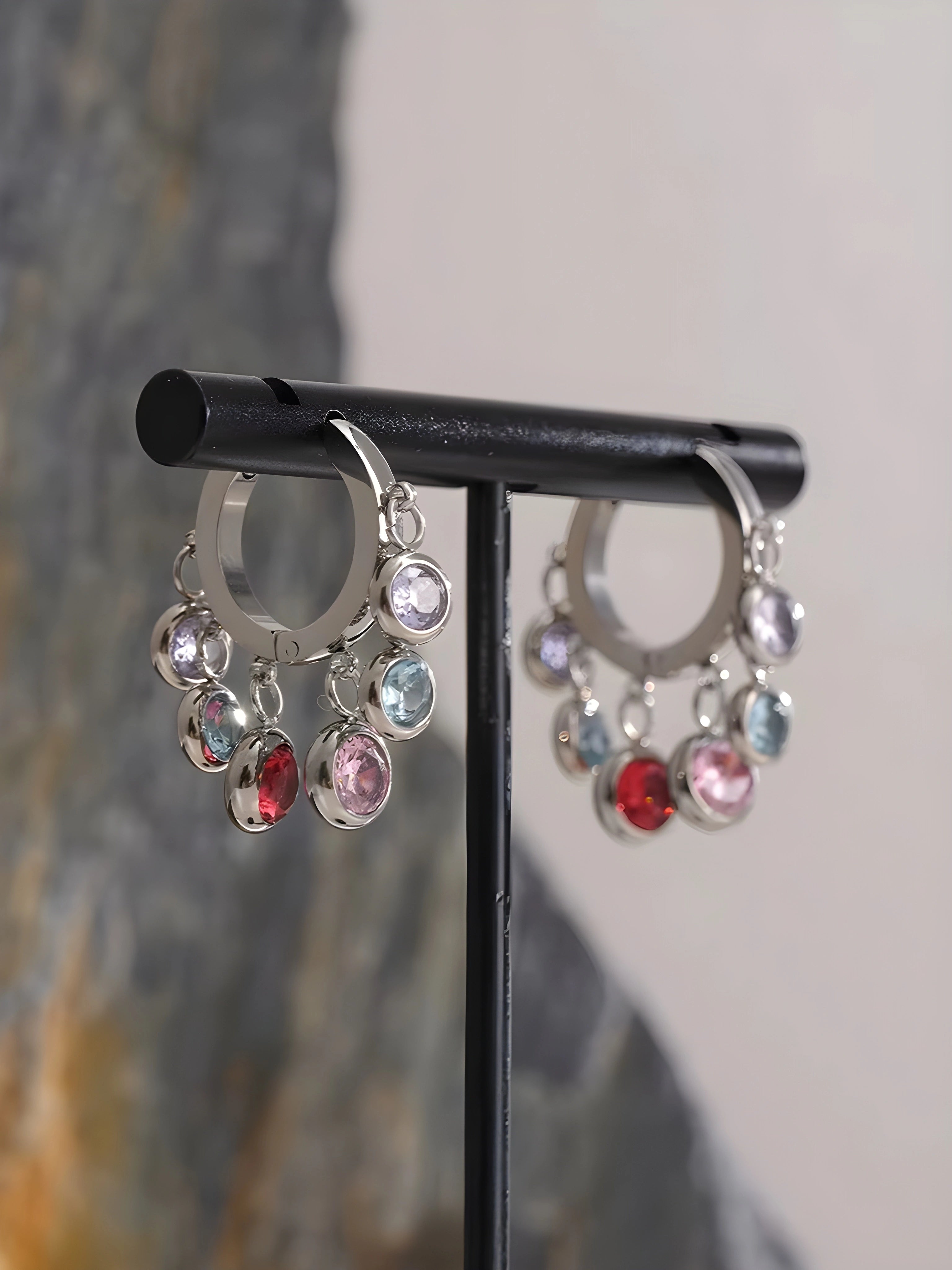 Brinco Argola Gem Shower