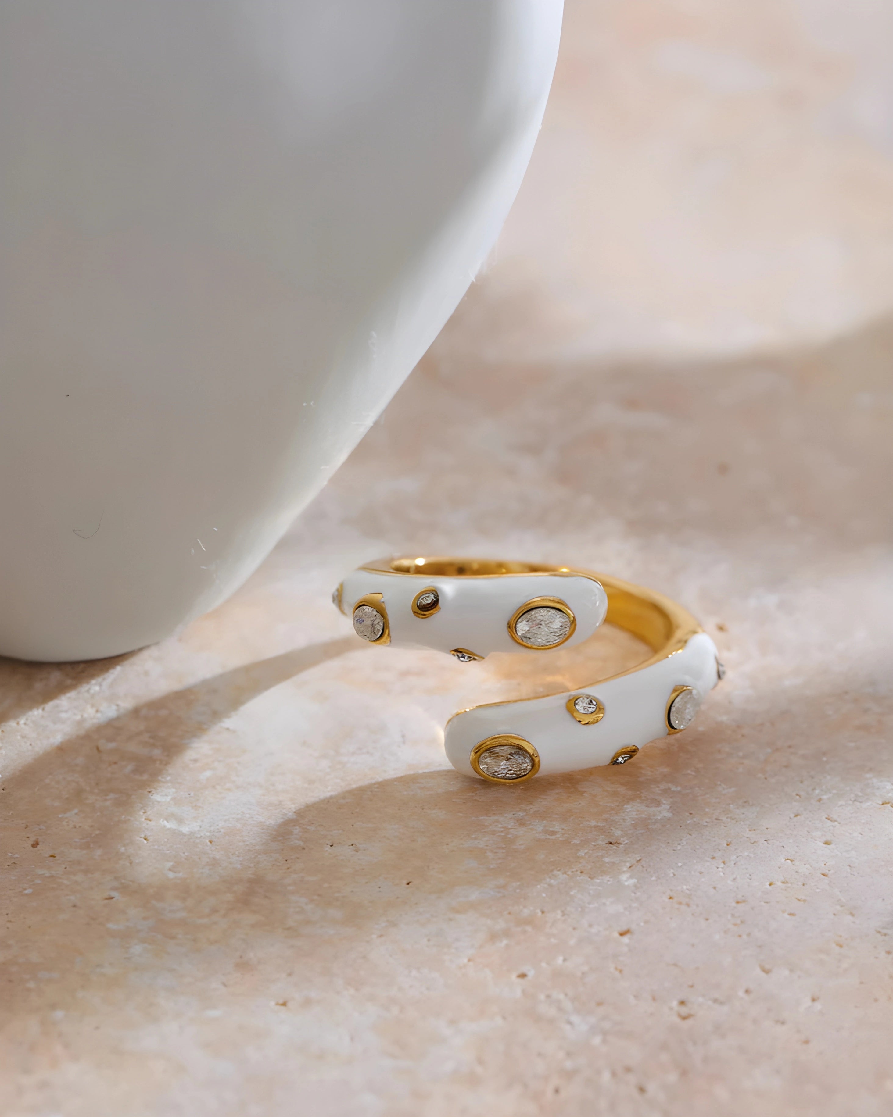 Anel Candy Esmaltado & Zircônia