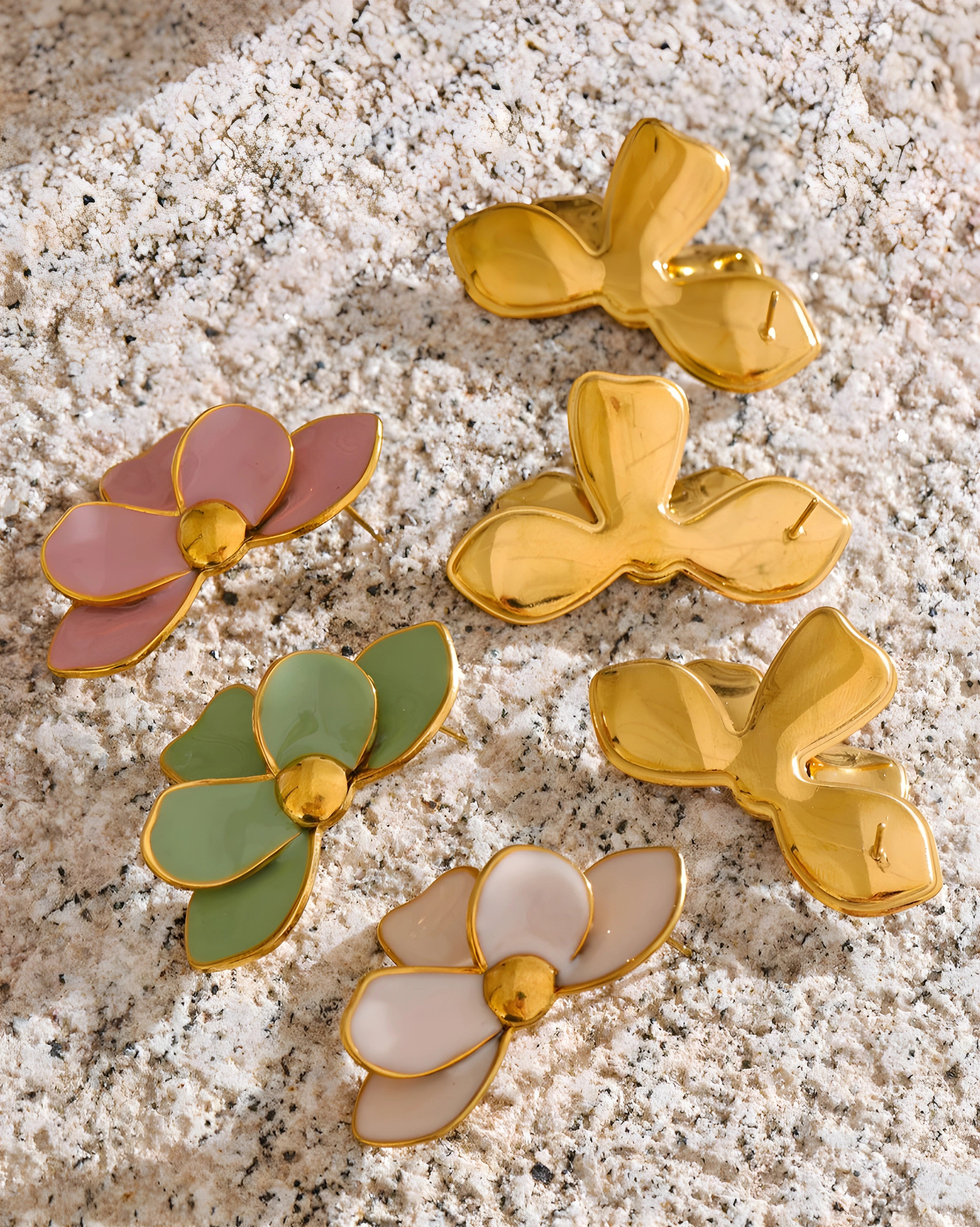 Brinco Pétalas Esmaltadas