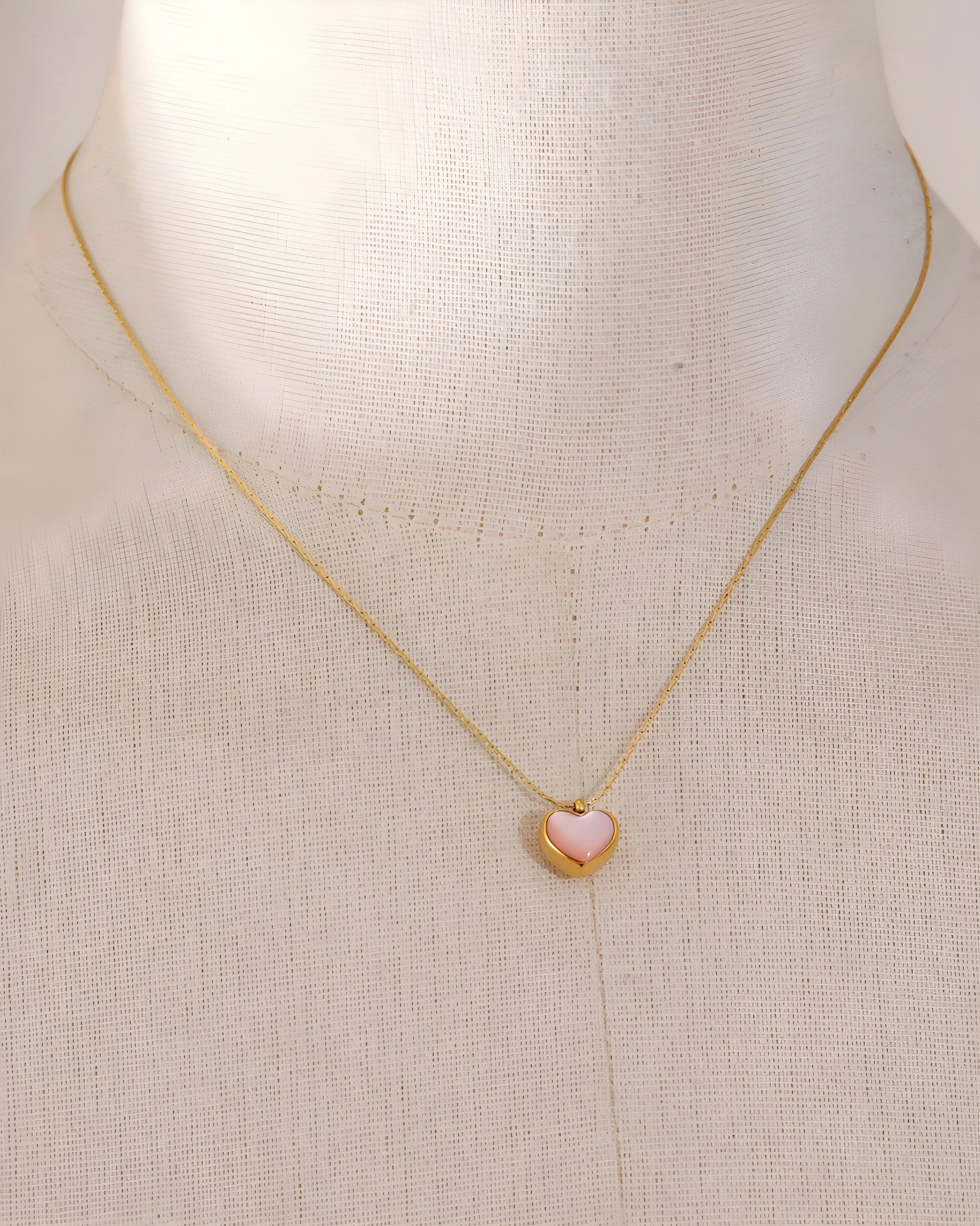 Colar Coração Rose