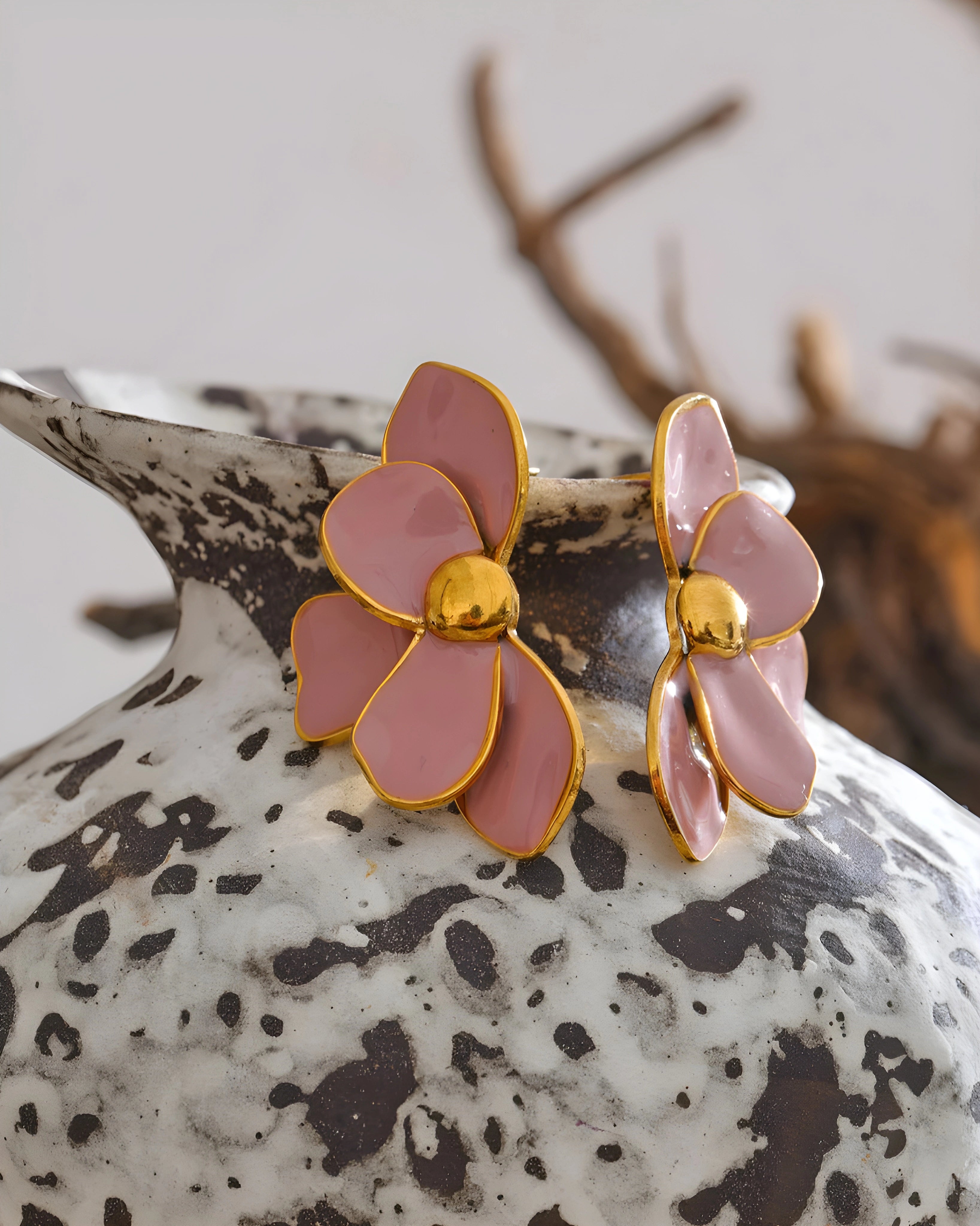 Brinco Pétalas Esmaltadas