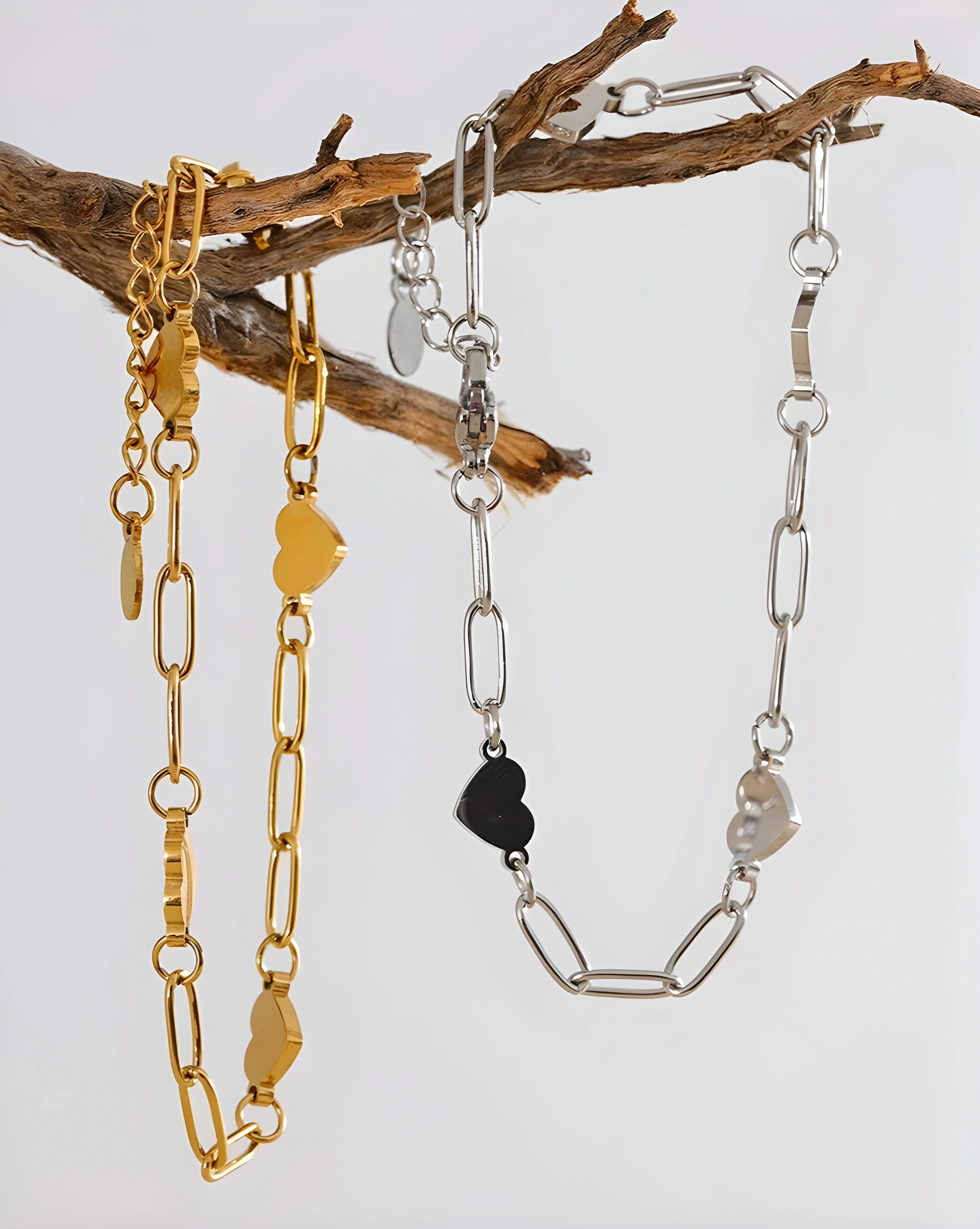 Pulseira Elos Corações