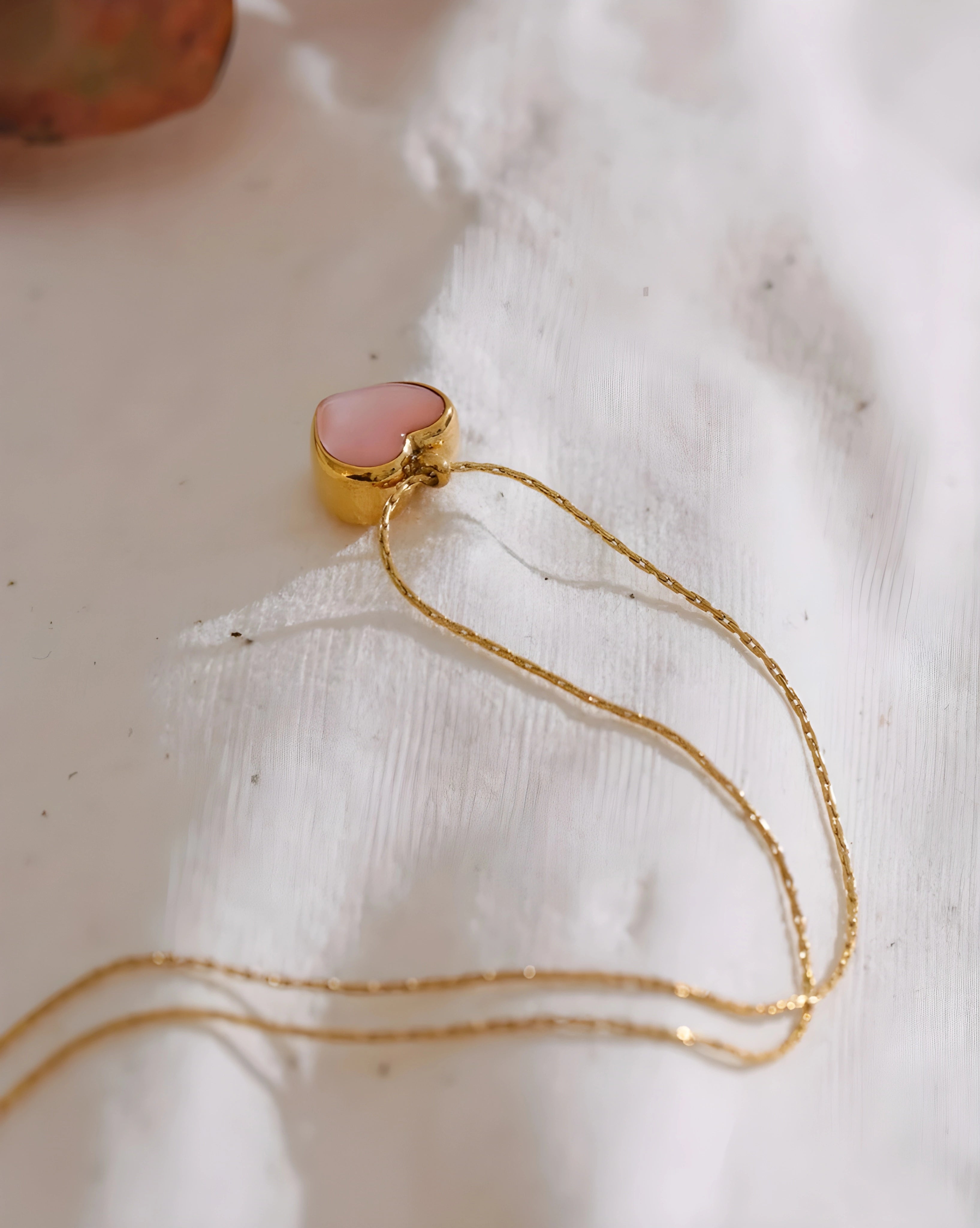 Colar Coração Rose