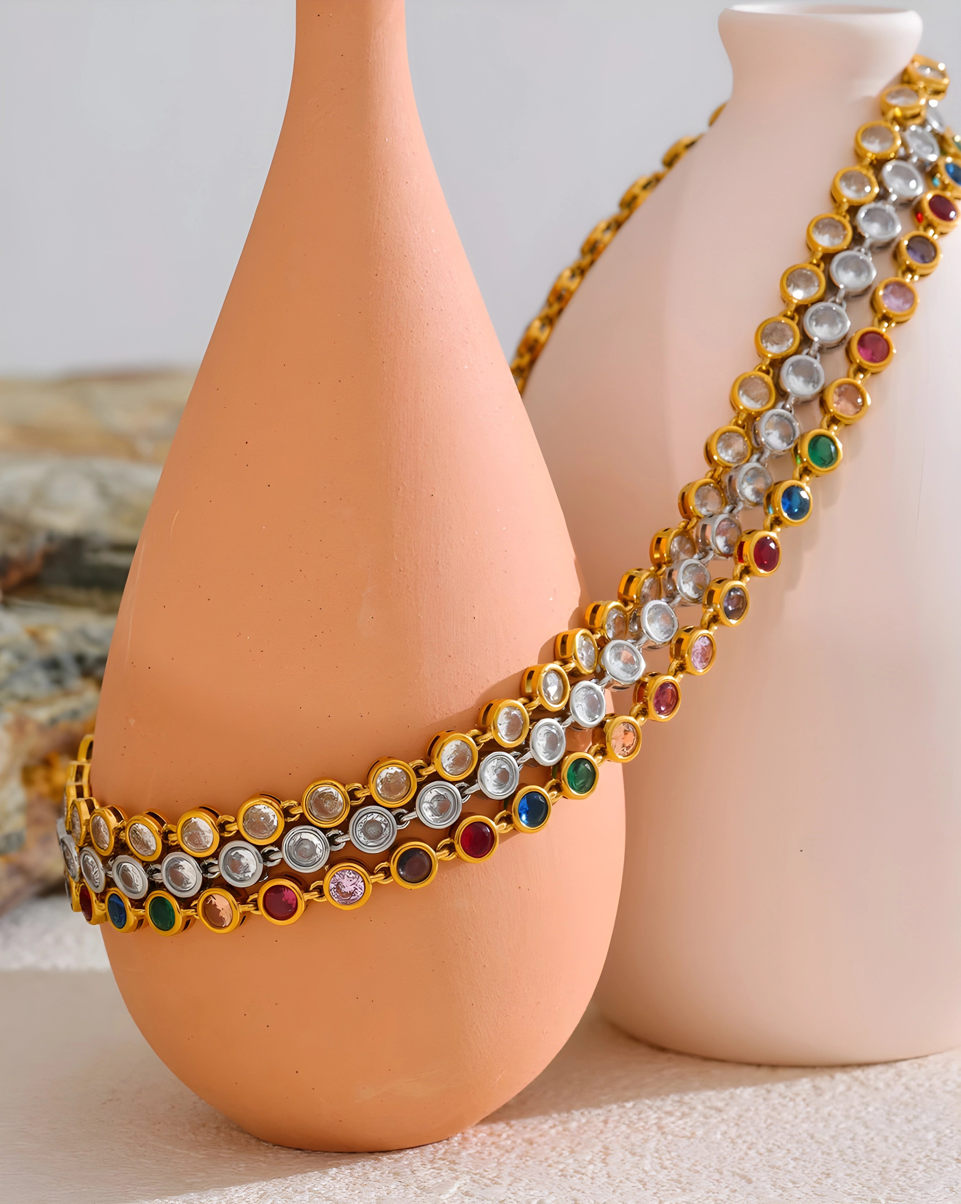 Colar Colorful Zircônia