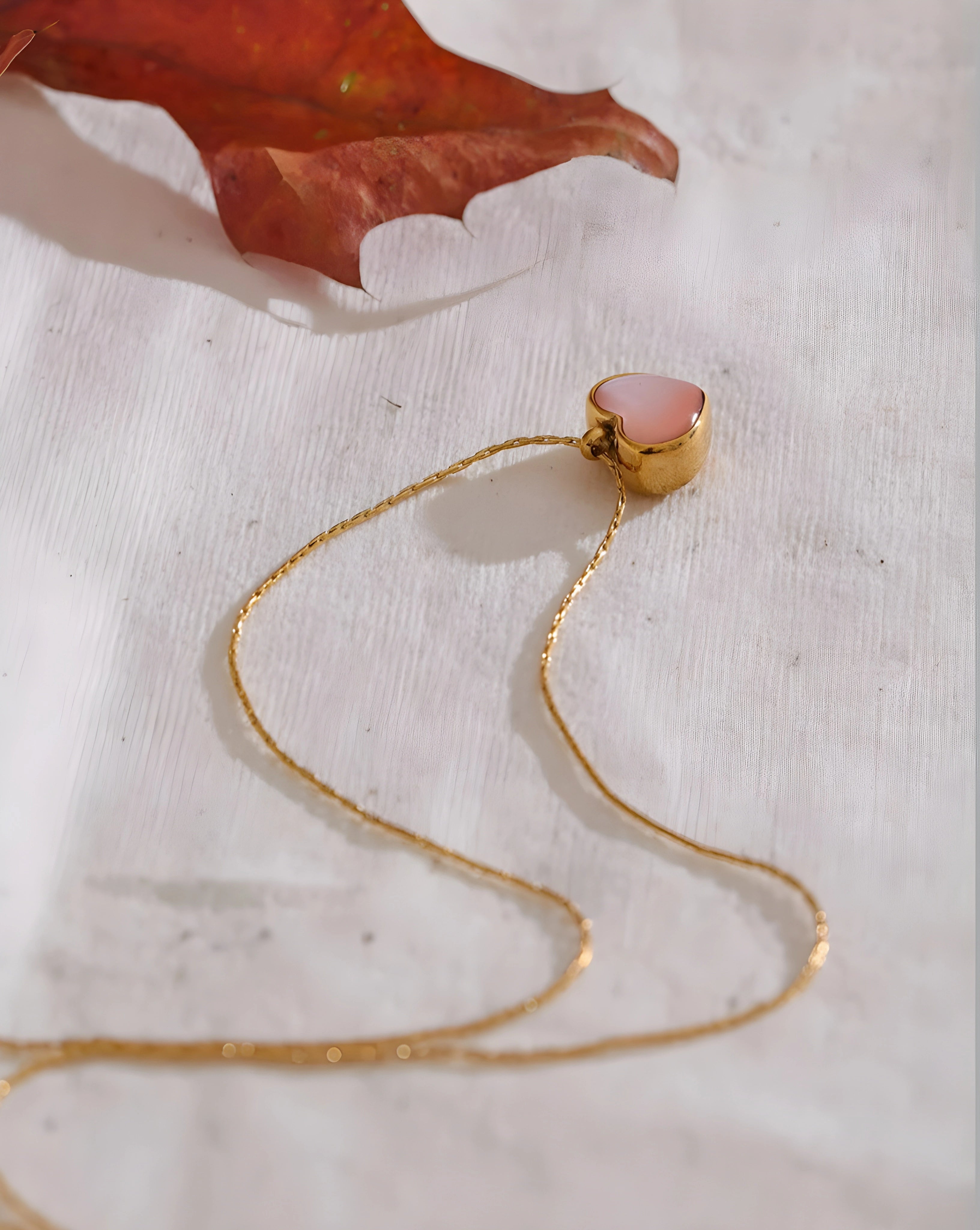 Colar Coração Rose