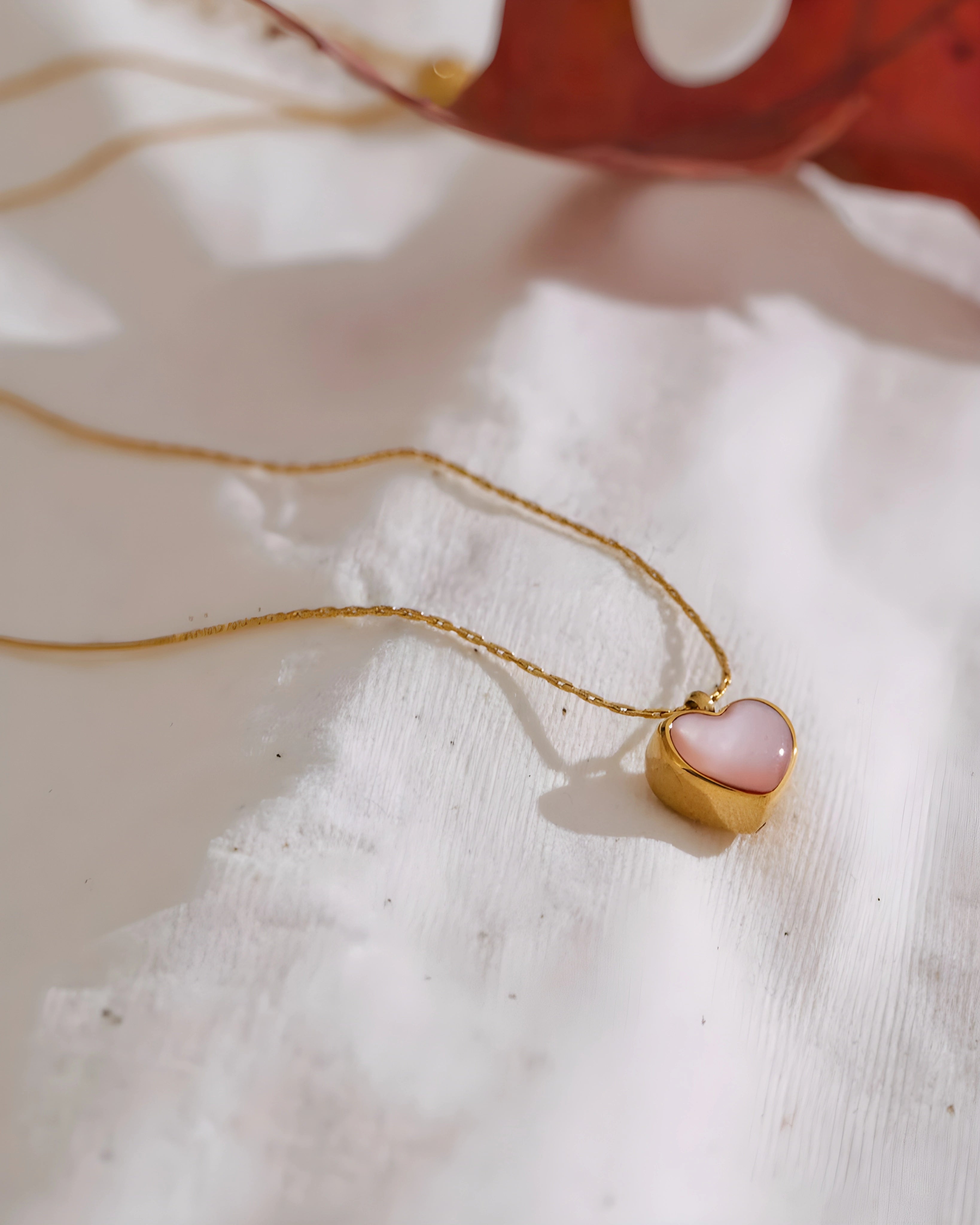 Colar Coração Rose