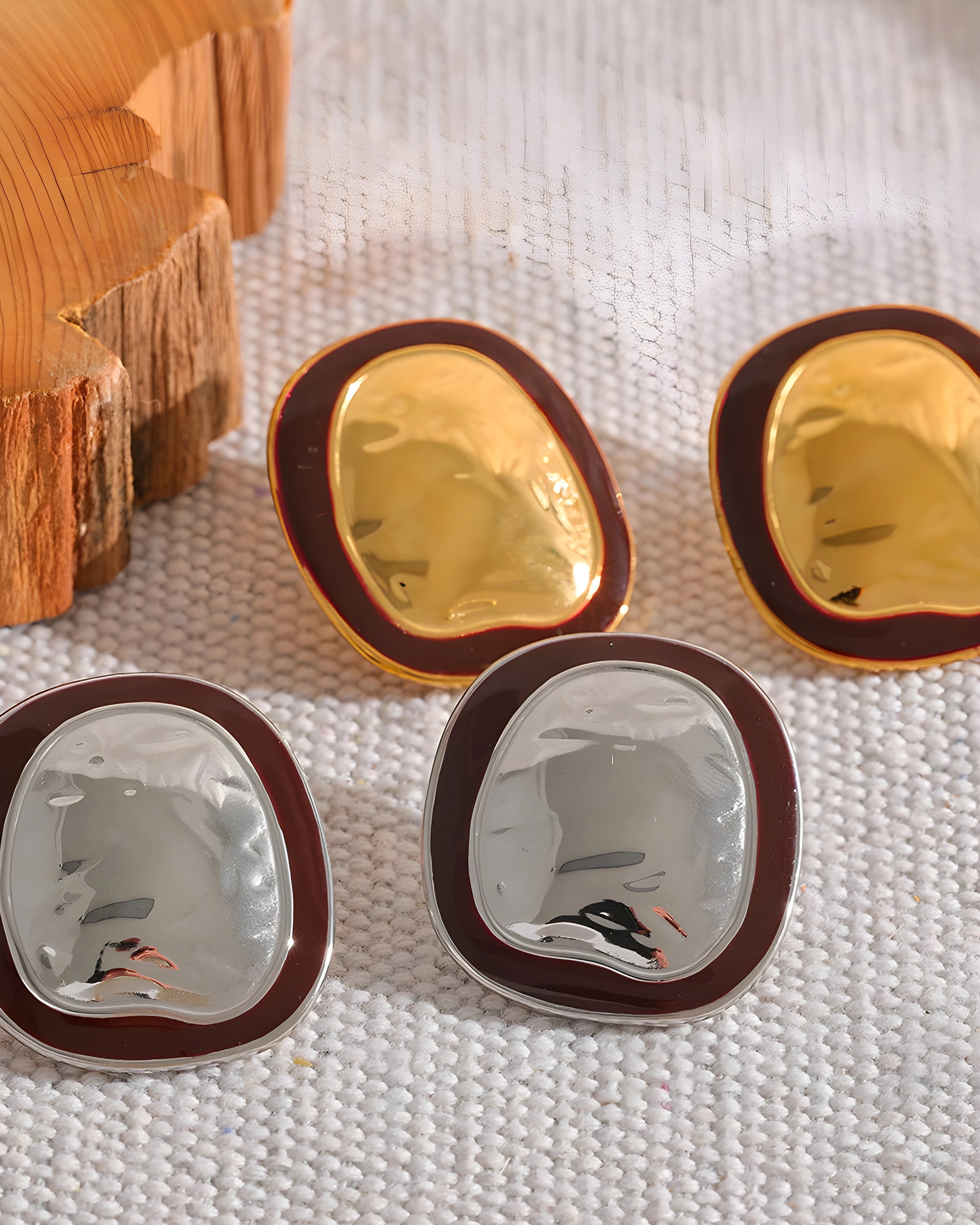 Brinco Shield Esmalte Vinho