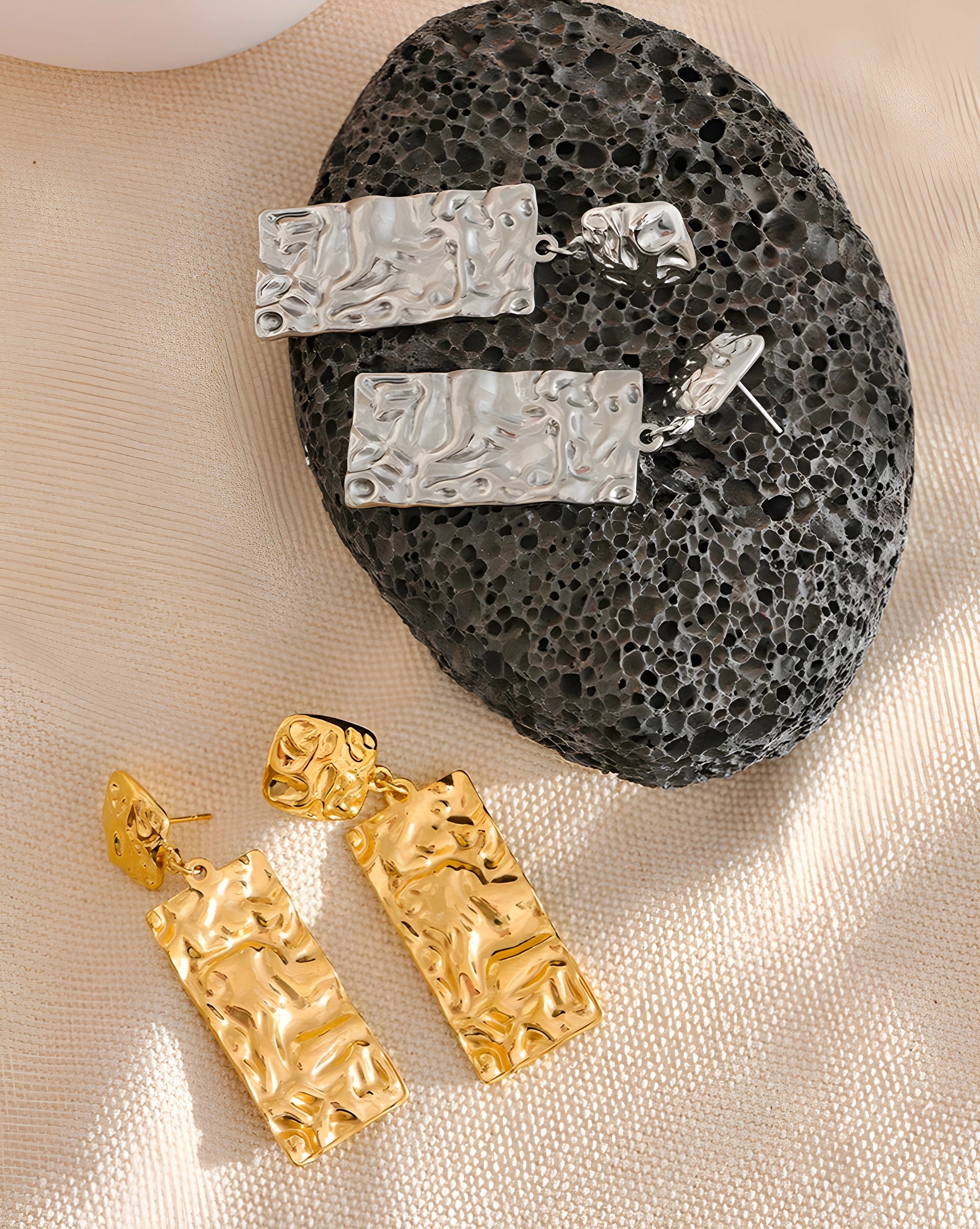 Brinco Texturizado Pendente