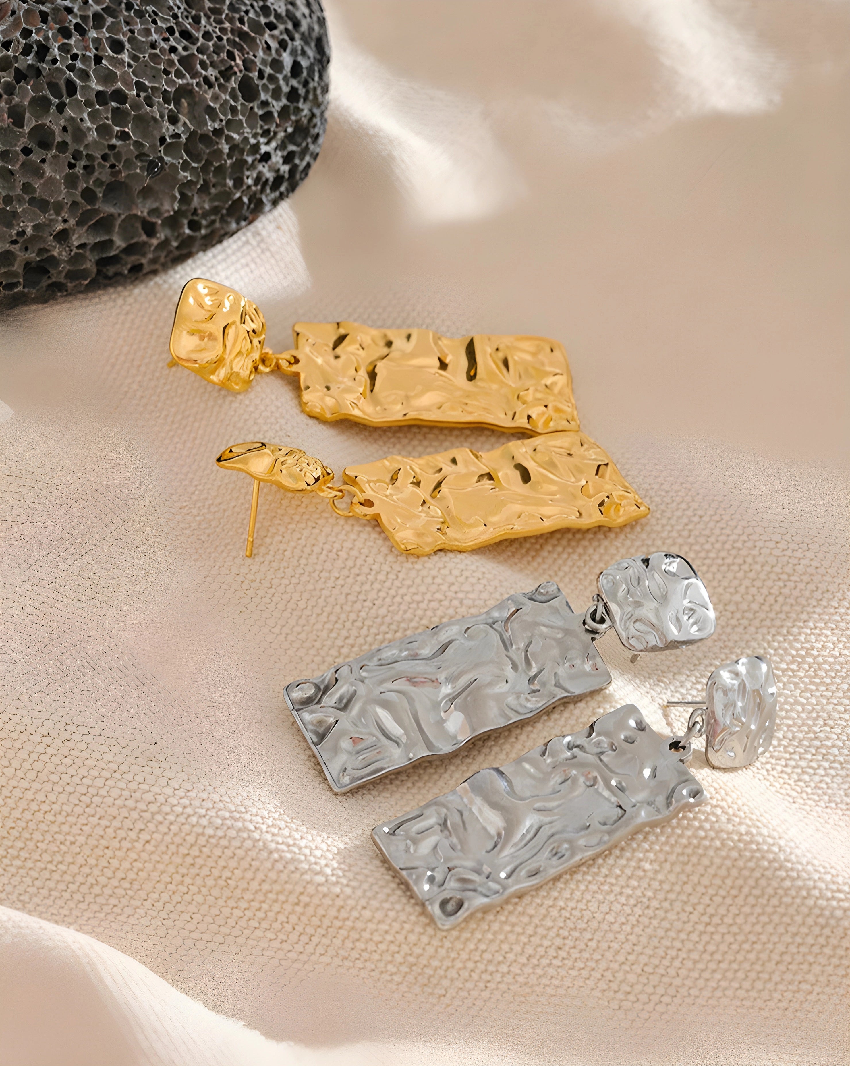 Brinco Texturizado Pendente