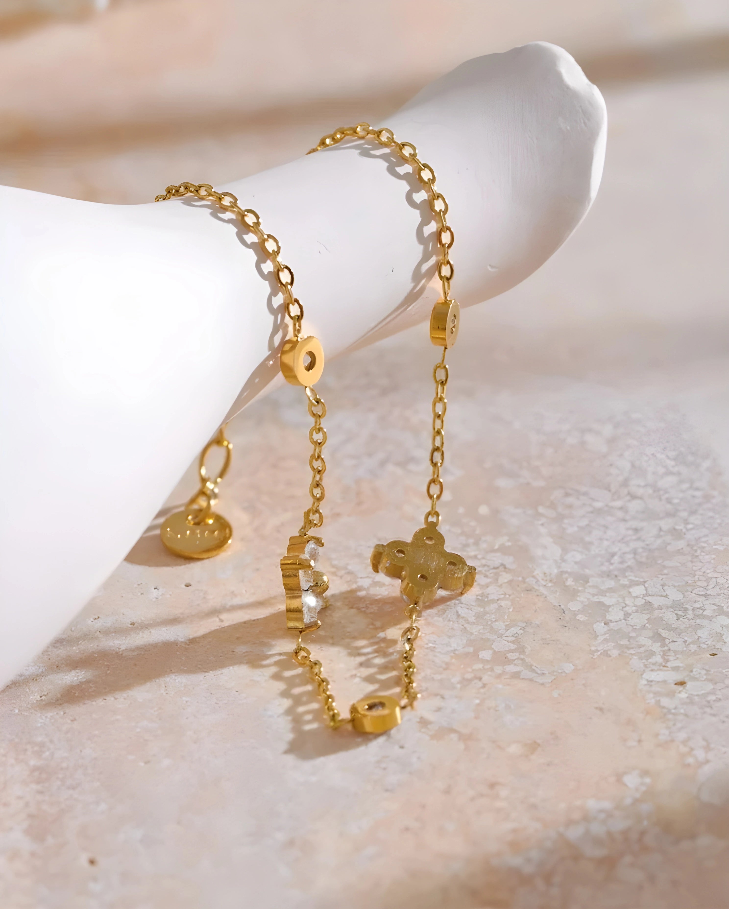 Pulseira Flor de Zircônia