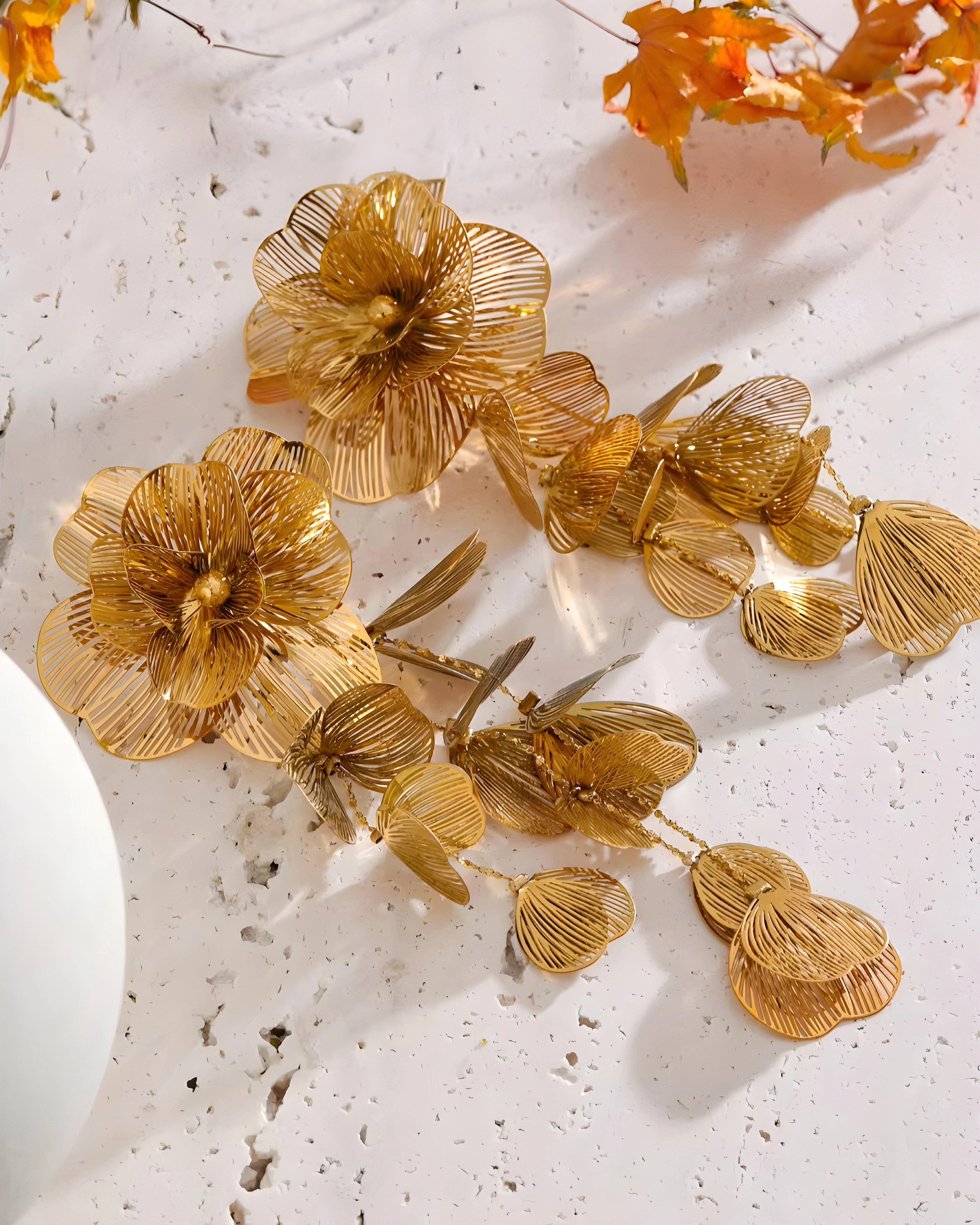 Brinco Floral Cascata