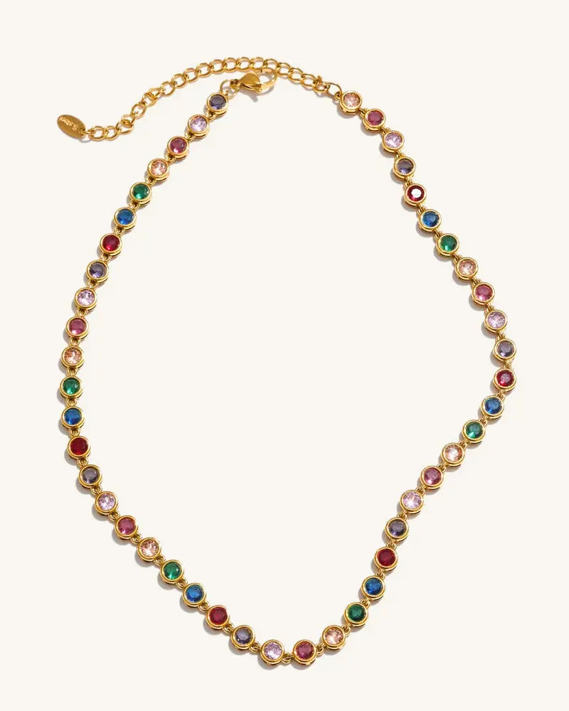 Colar Colorful Zircônia
