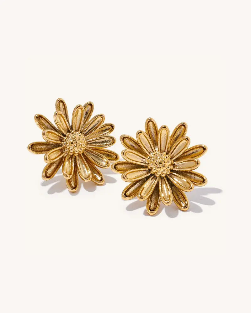 Brinco Flor Crisântemo
