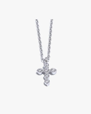 Colar Crucifixo Tennis Zircônia
