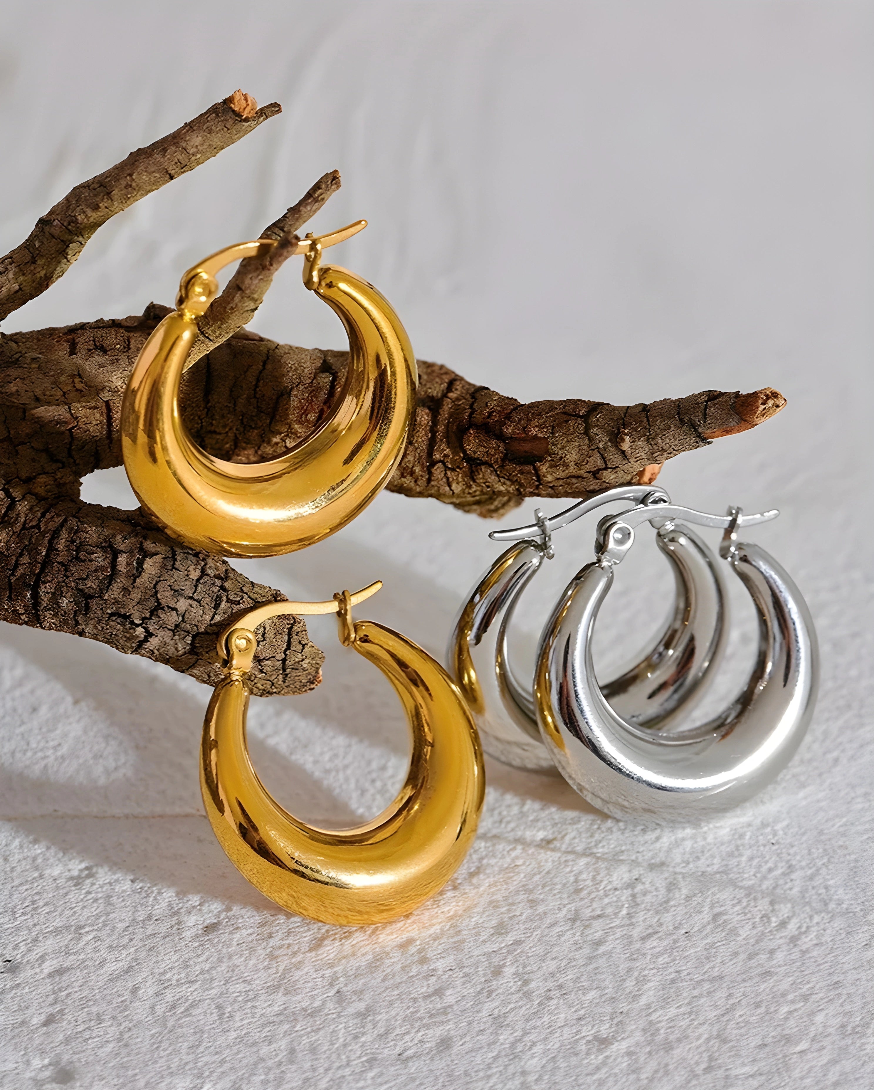 Brinco de Argola Domo Média