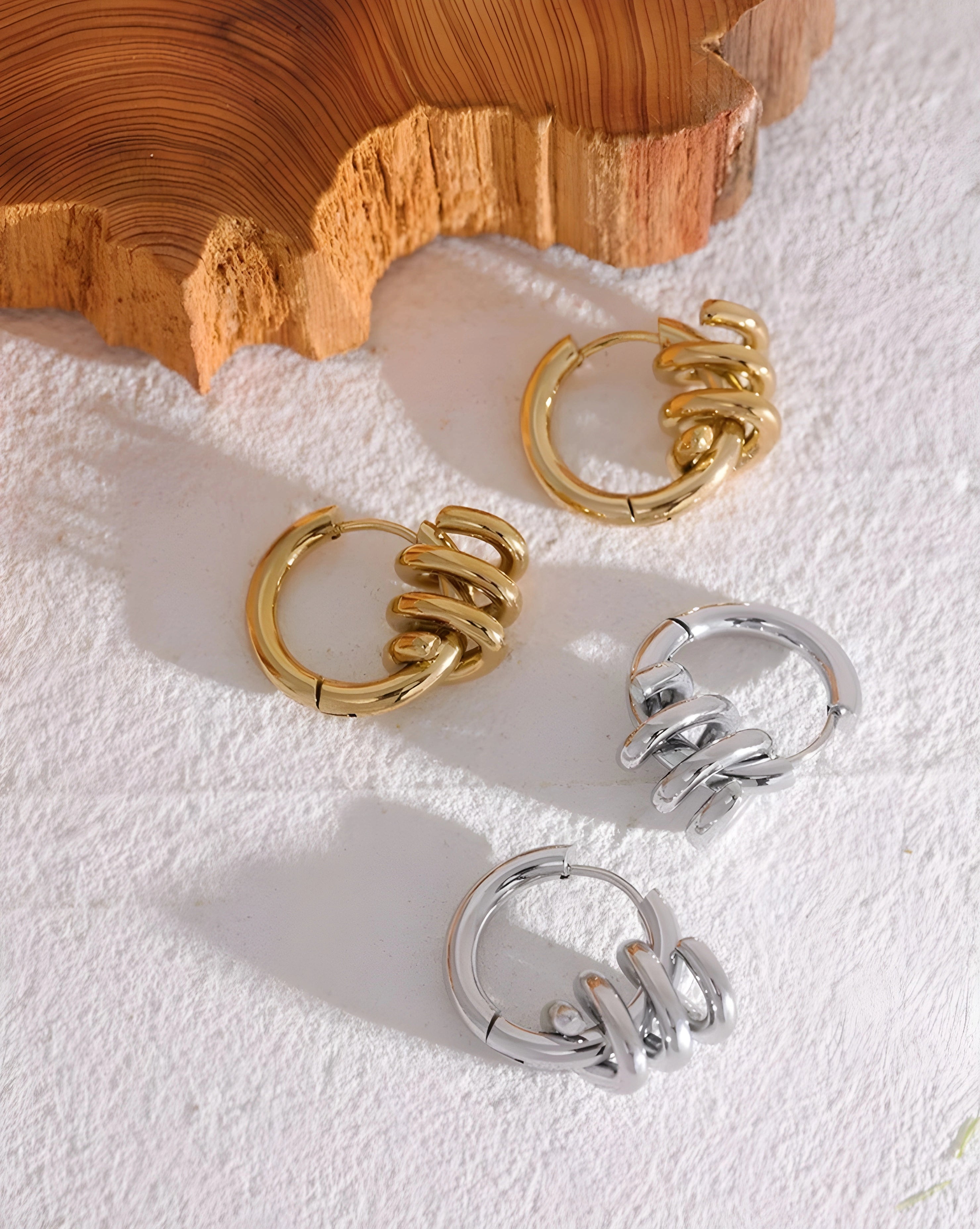 Brinco de Argola Espiral