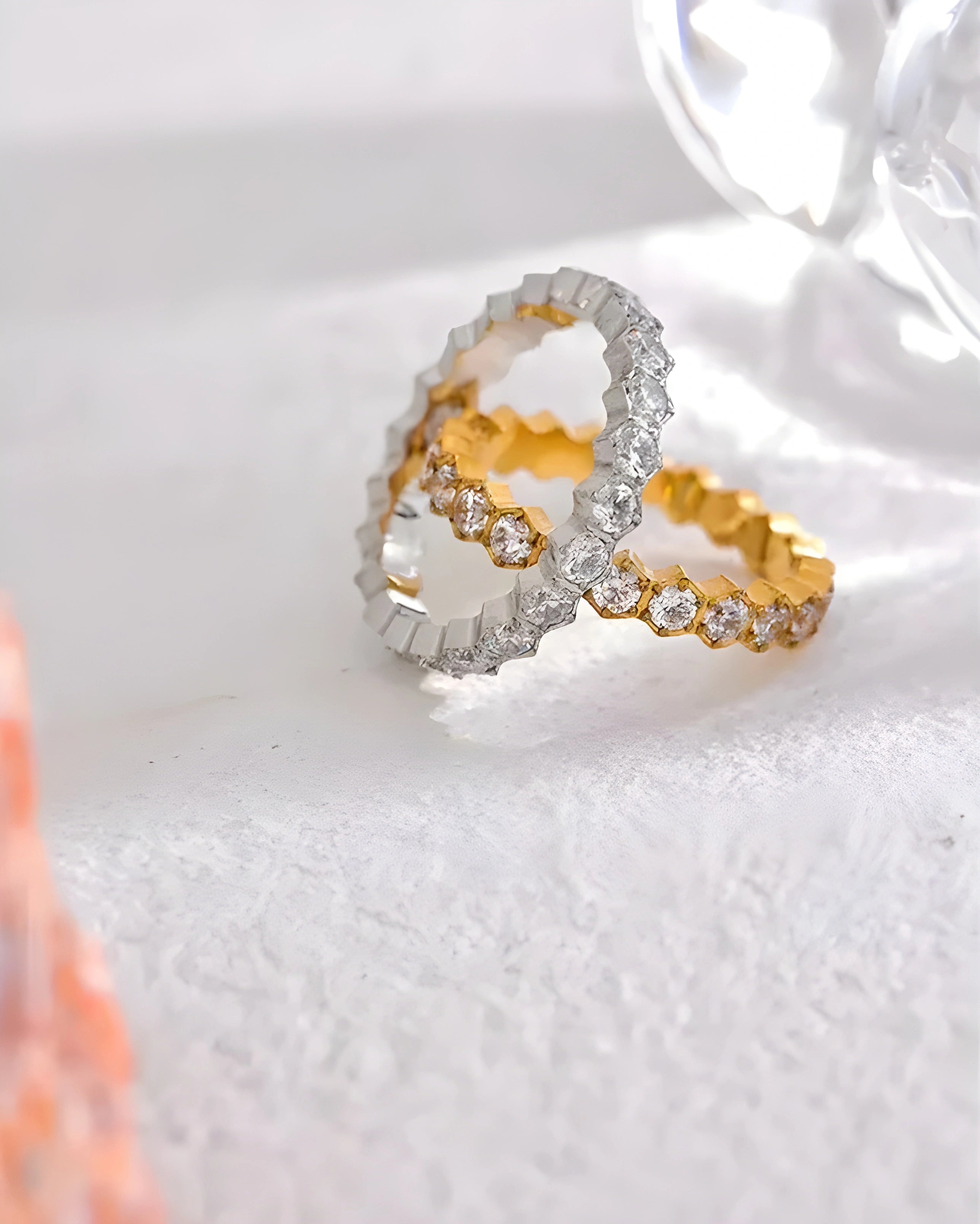 Anel Coroa Hexa Zircônia