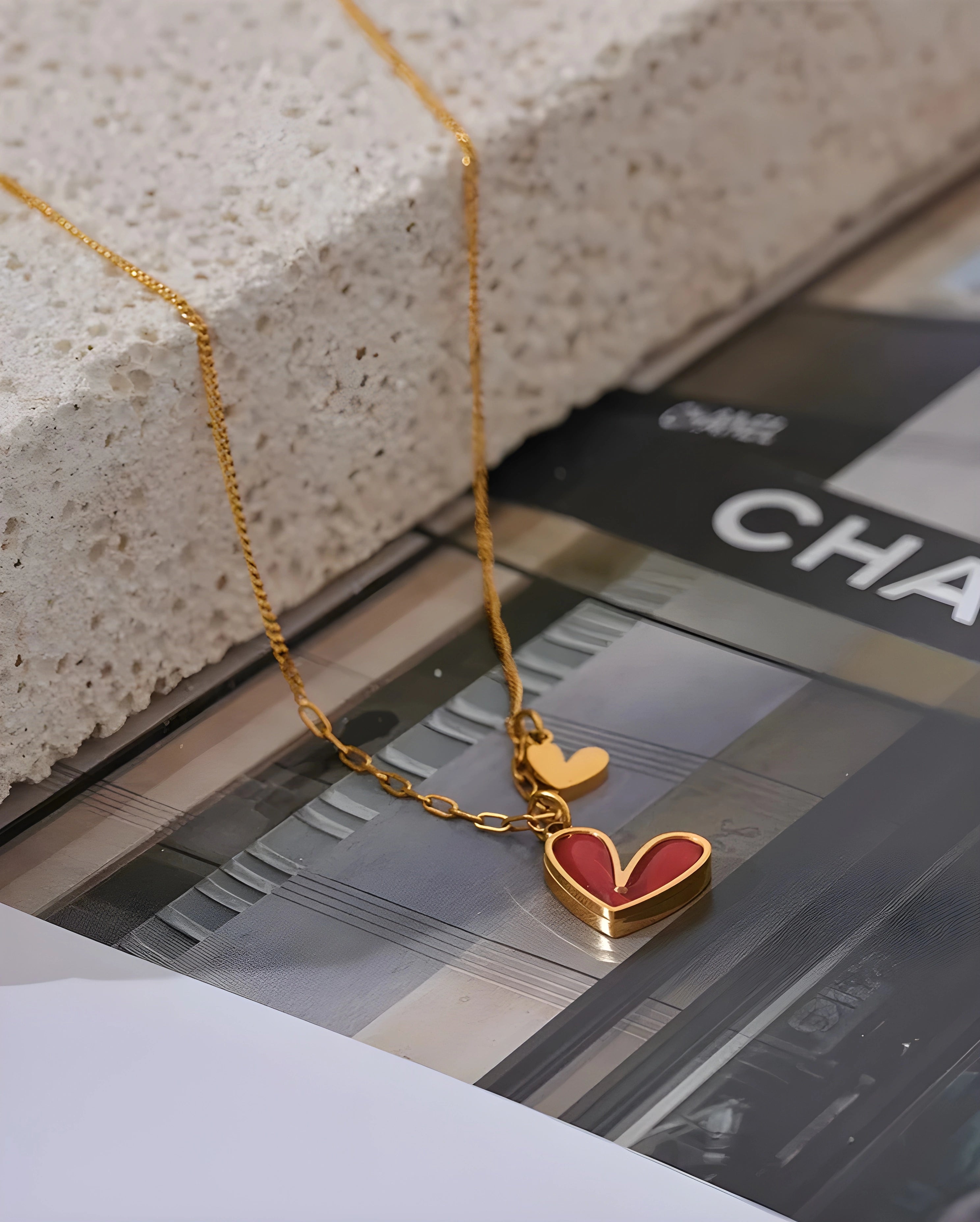 Colar Coração Vintage