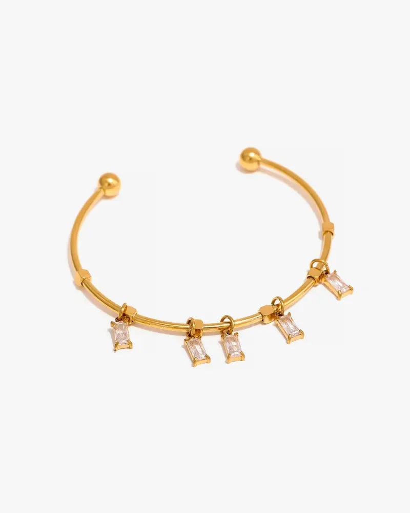 Bracelete Charm Zircônia